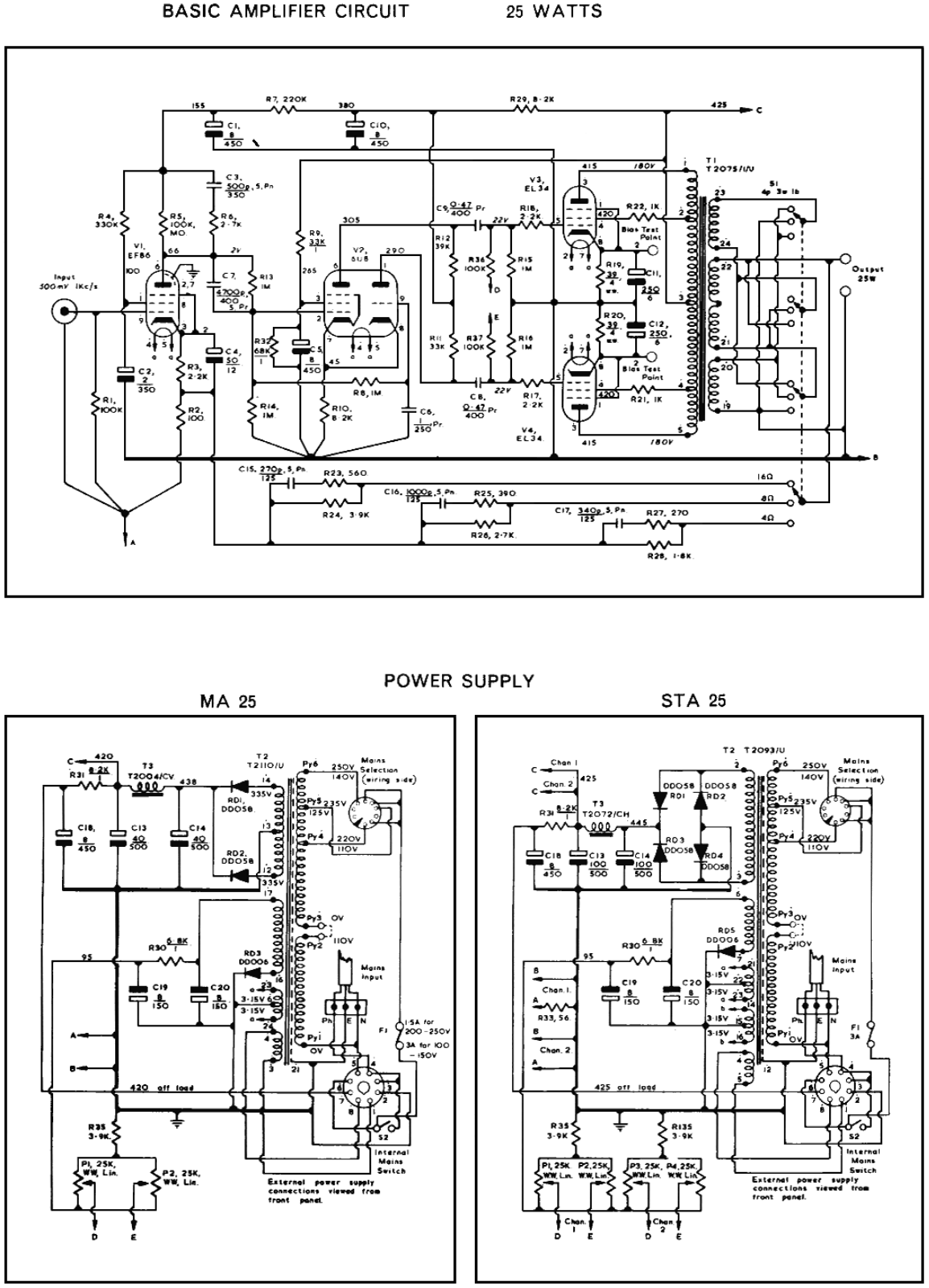 Radford sta25 schematic