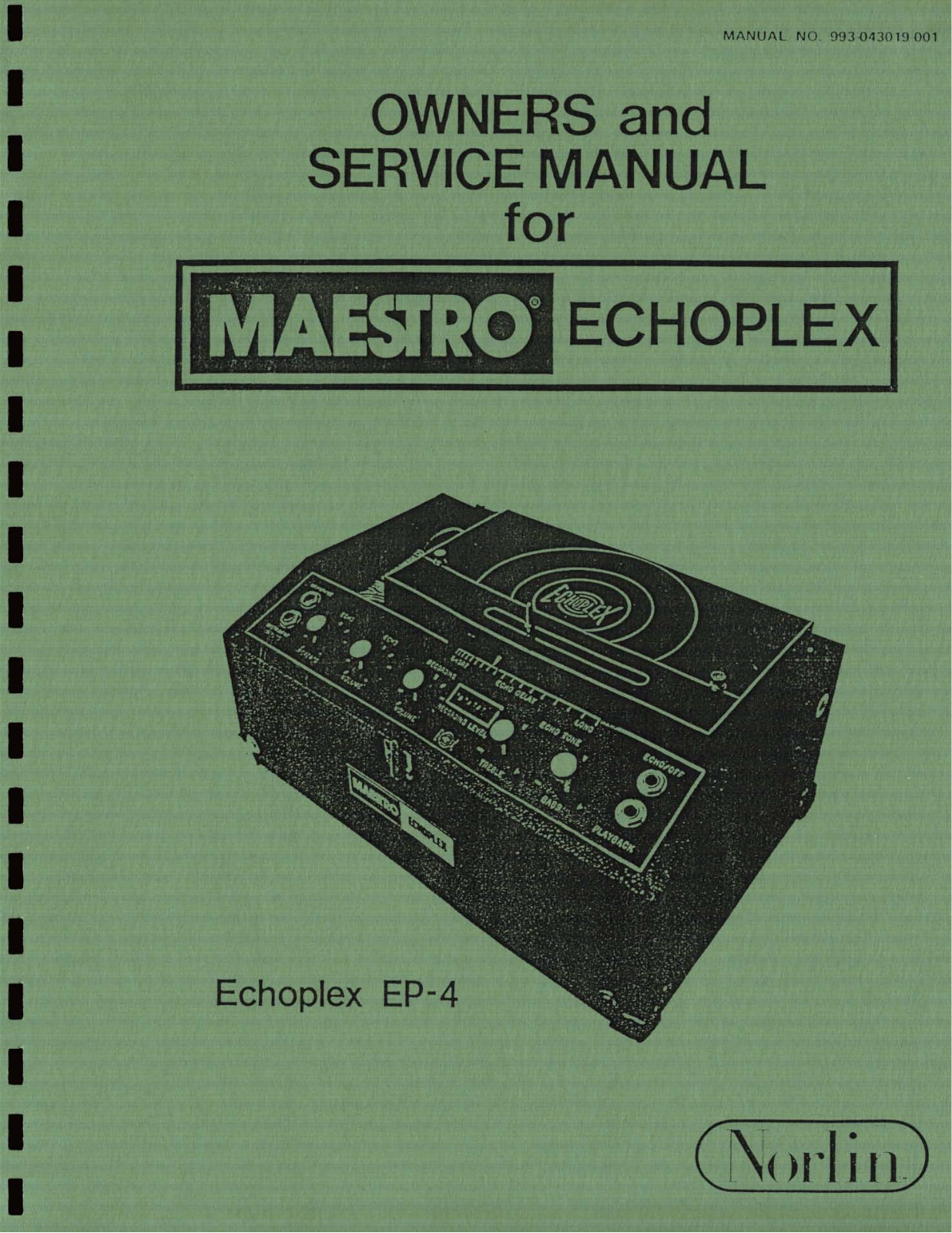 Maestro echoplex schematic