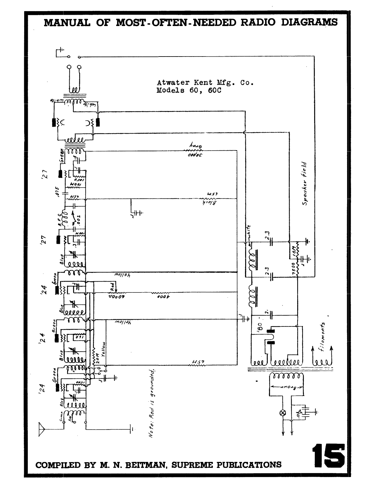 Atwater Kent 60, 60c schematic - ManualMachine.com