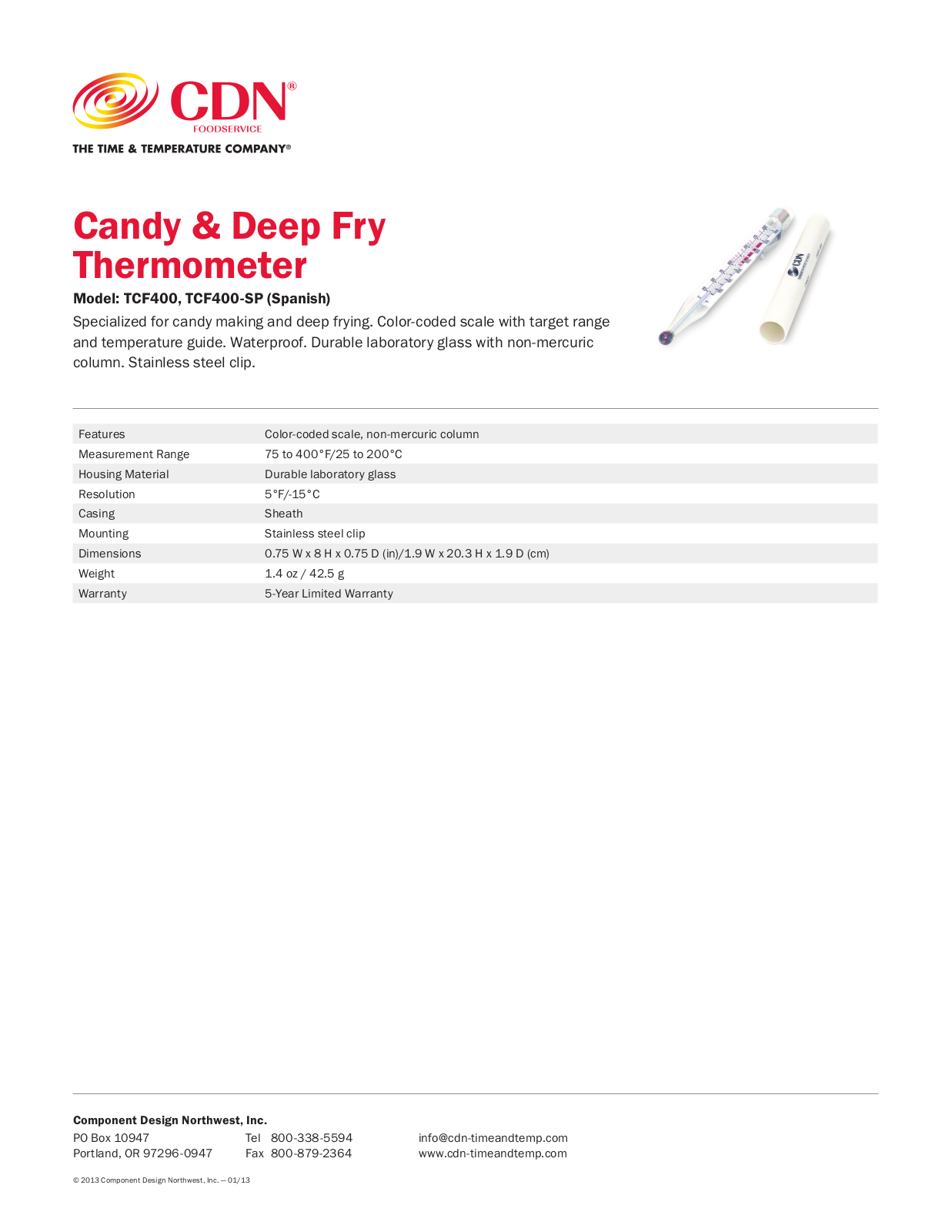CDN NDC1028 Specifications - ManualMachine.com