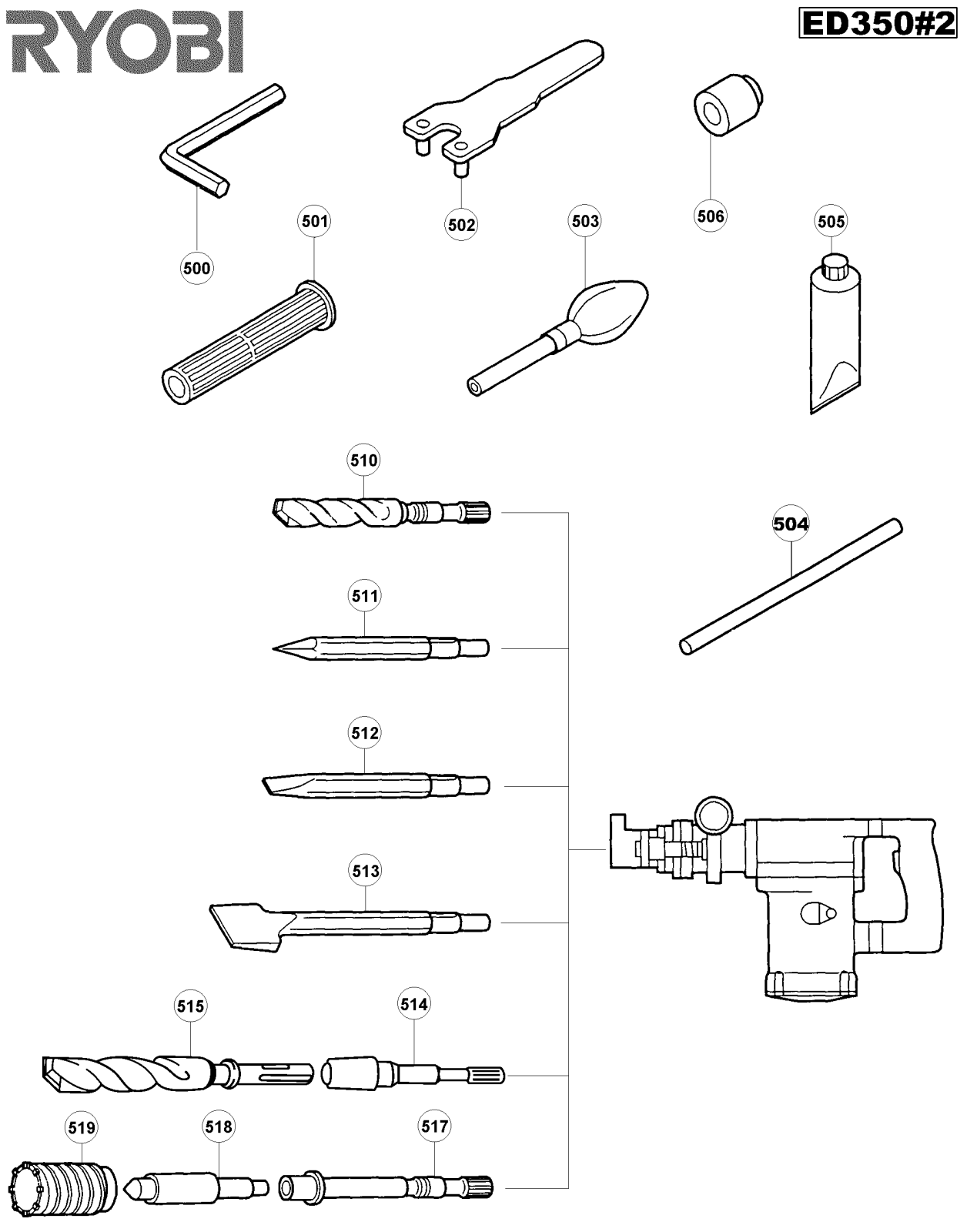 Ryobi ED350-2 User Manual