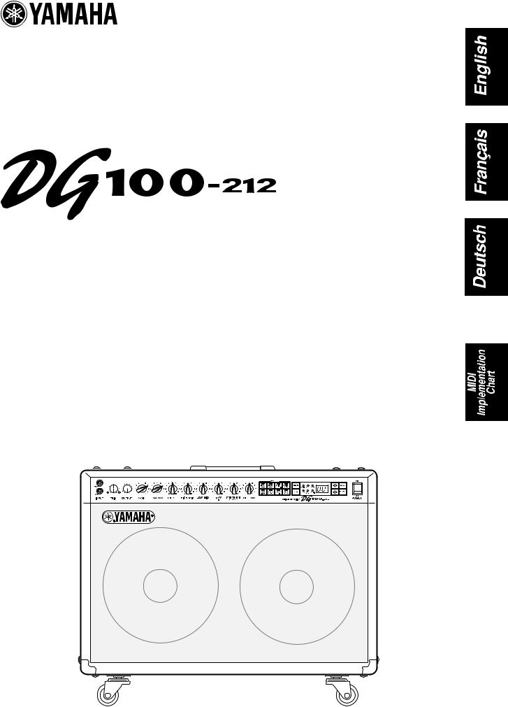 Yamaha DG100-212 User Manual