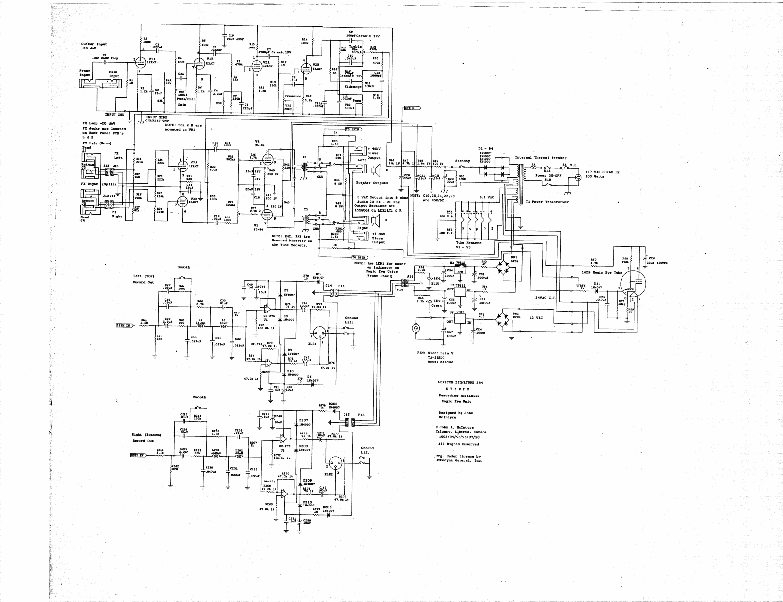 Lexicon signature-284 User Manual