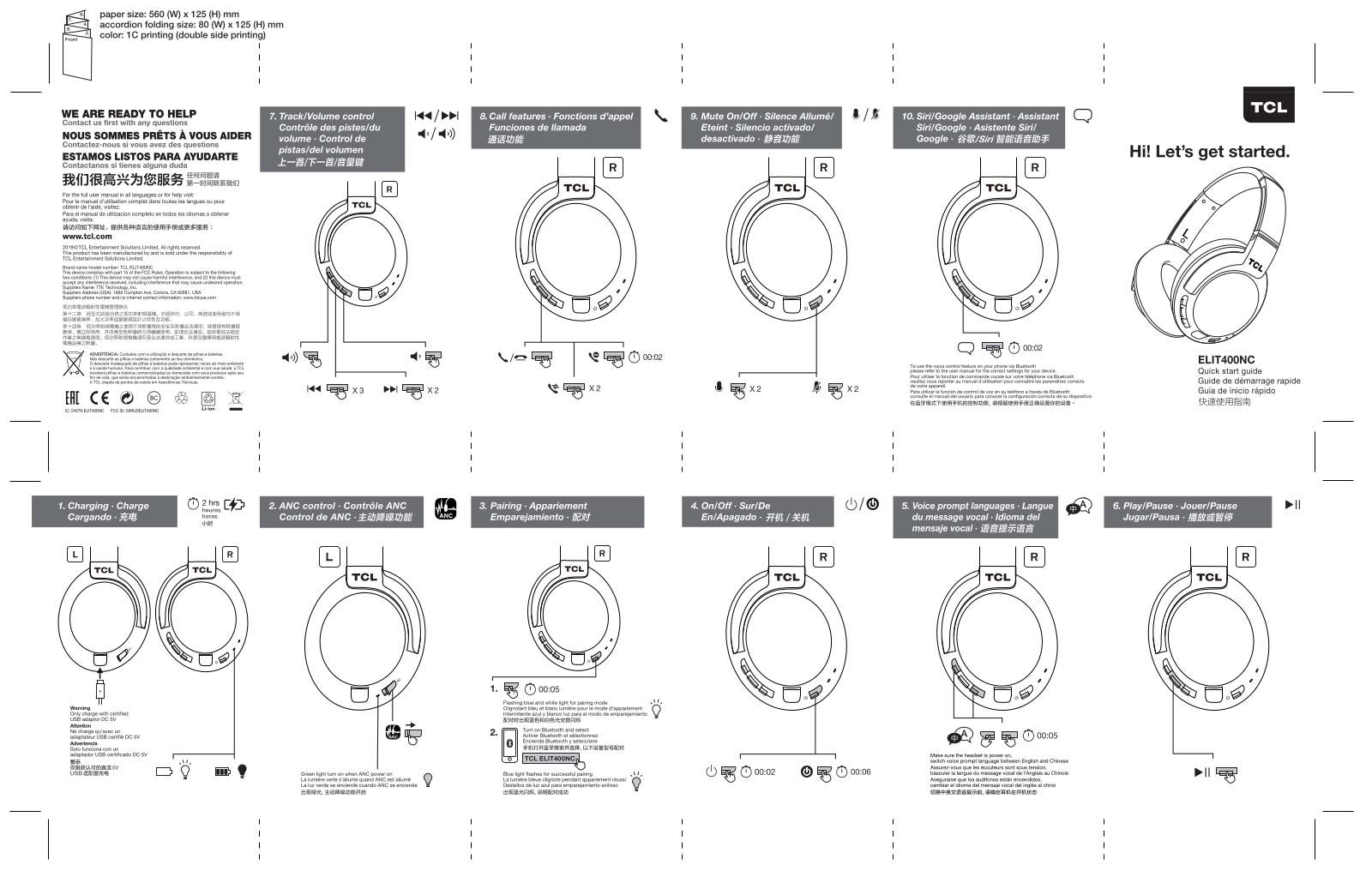 TCL ELIT400NC User Manual