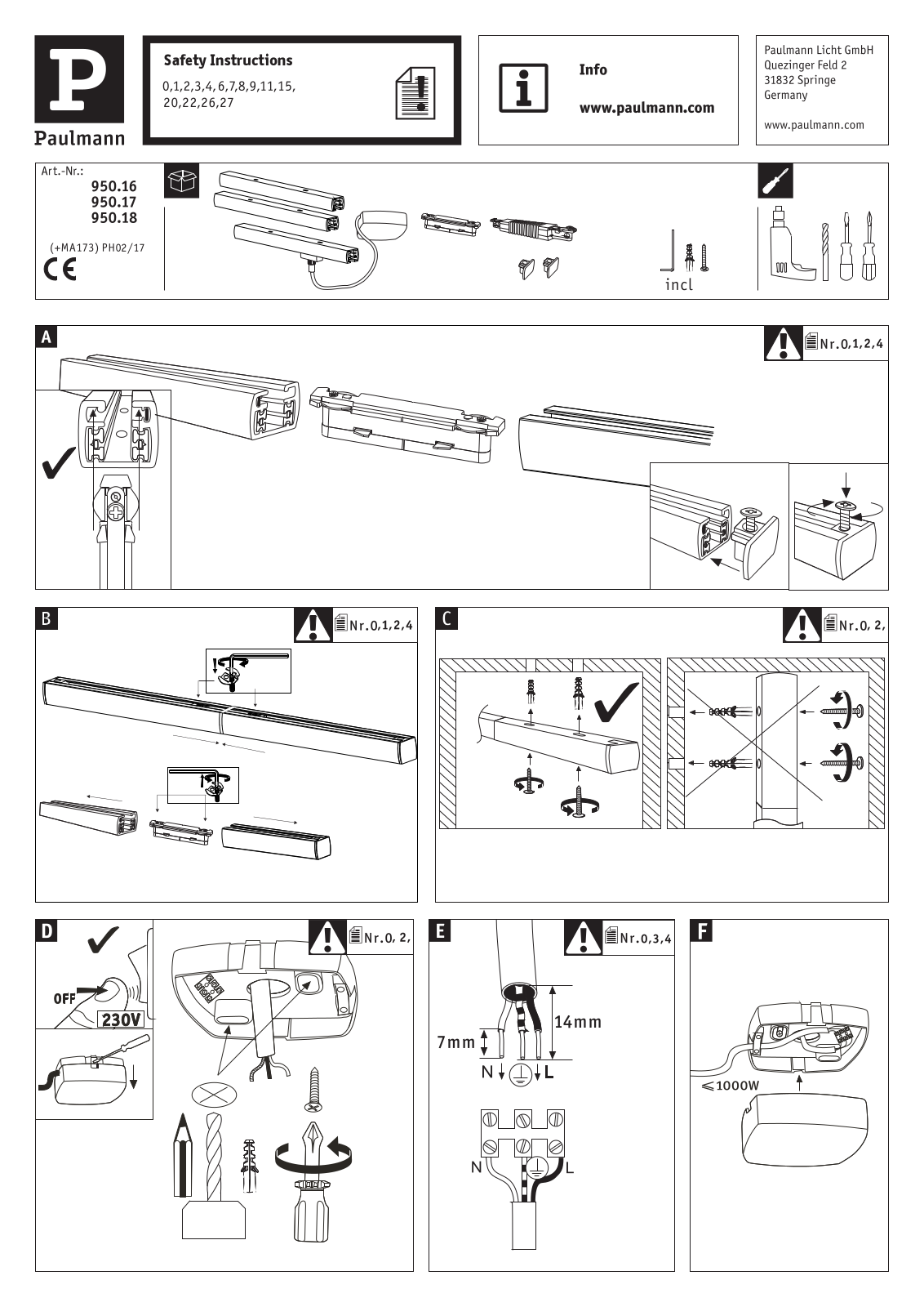 Paulmann 950.16 User Manual