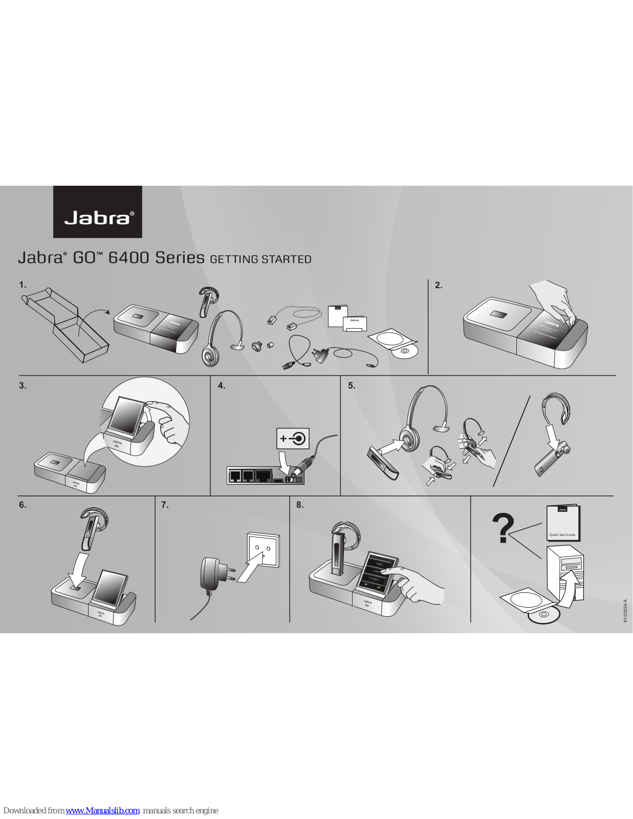 Jabra GO 6400, GO 6400 Series Quick Start Manual