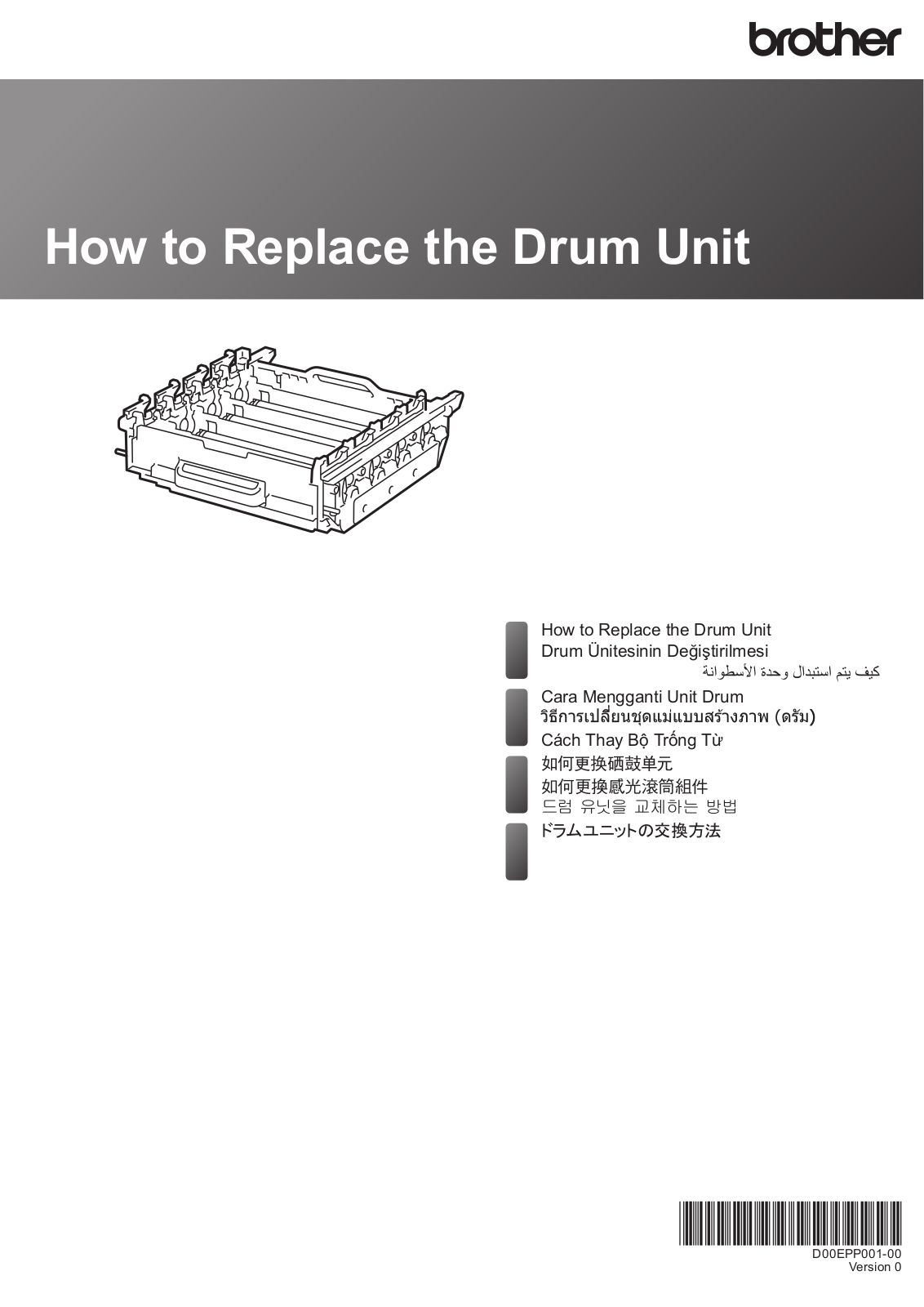 Brother HL-L8260CDW How to Replace the Drum Unit