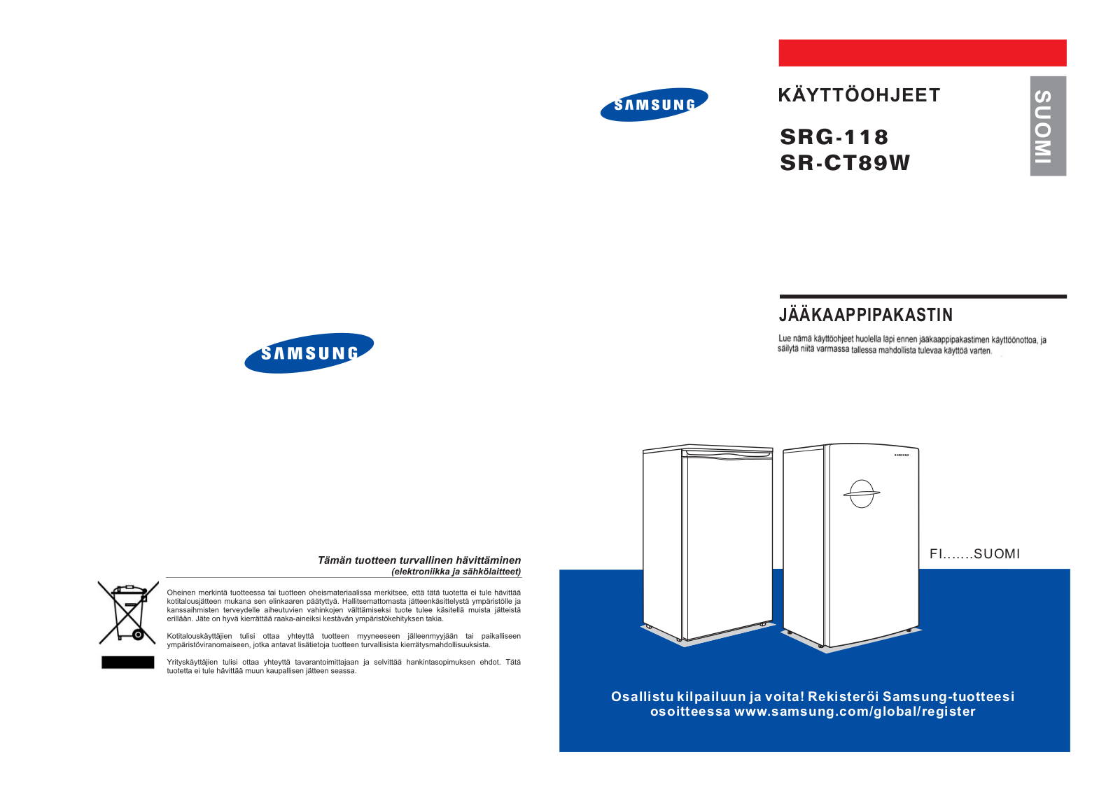 Samsung SR-CT89W User Manual