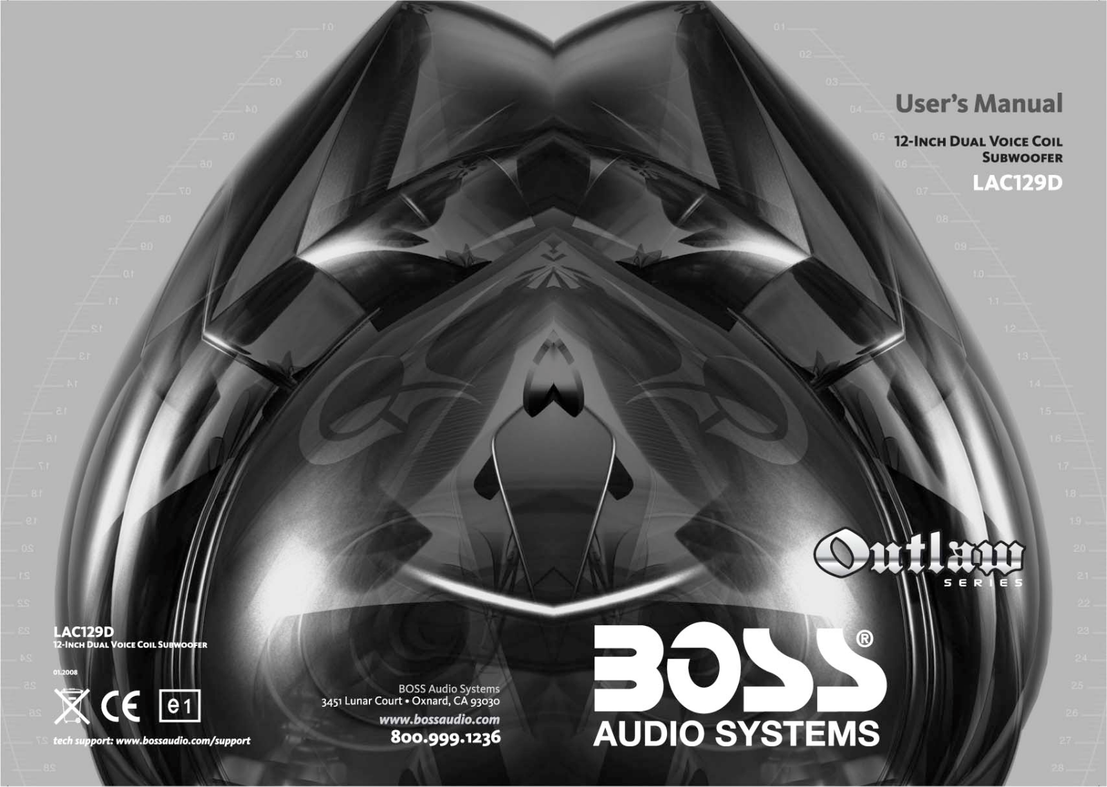 Boss Audio OUTLAW LAC129D User Manual