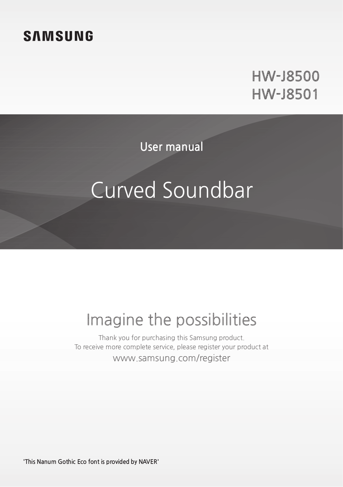 Samsung HW-J8511, HW-J8500 Operating Instructions