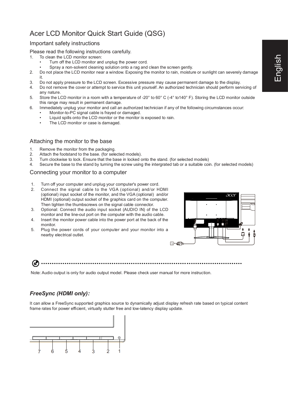 Acer UM.UX1EE.P01 Quick Start Guide