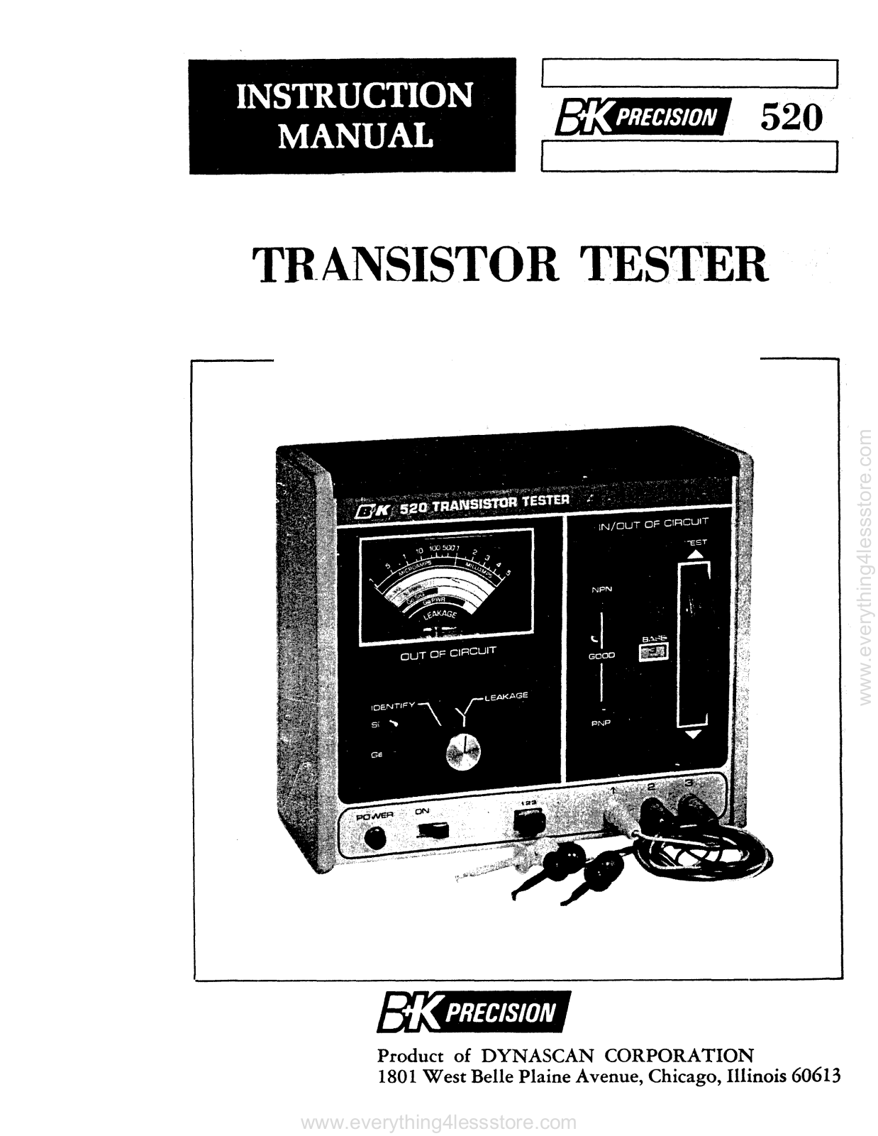 B&K bk-520 User Manual