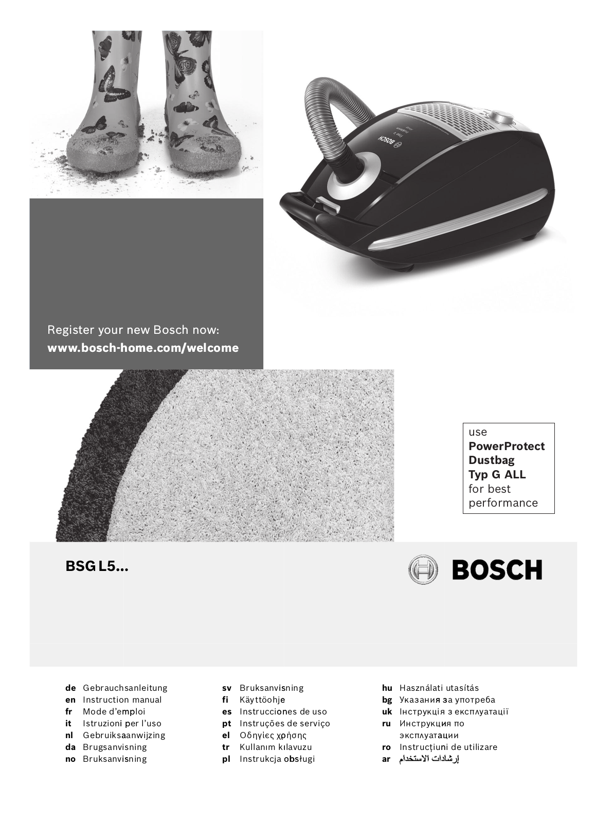 Bosch BSGL5331, BSGL5320 User Manual