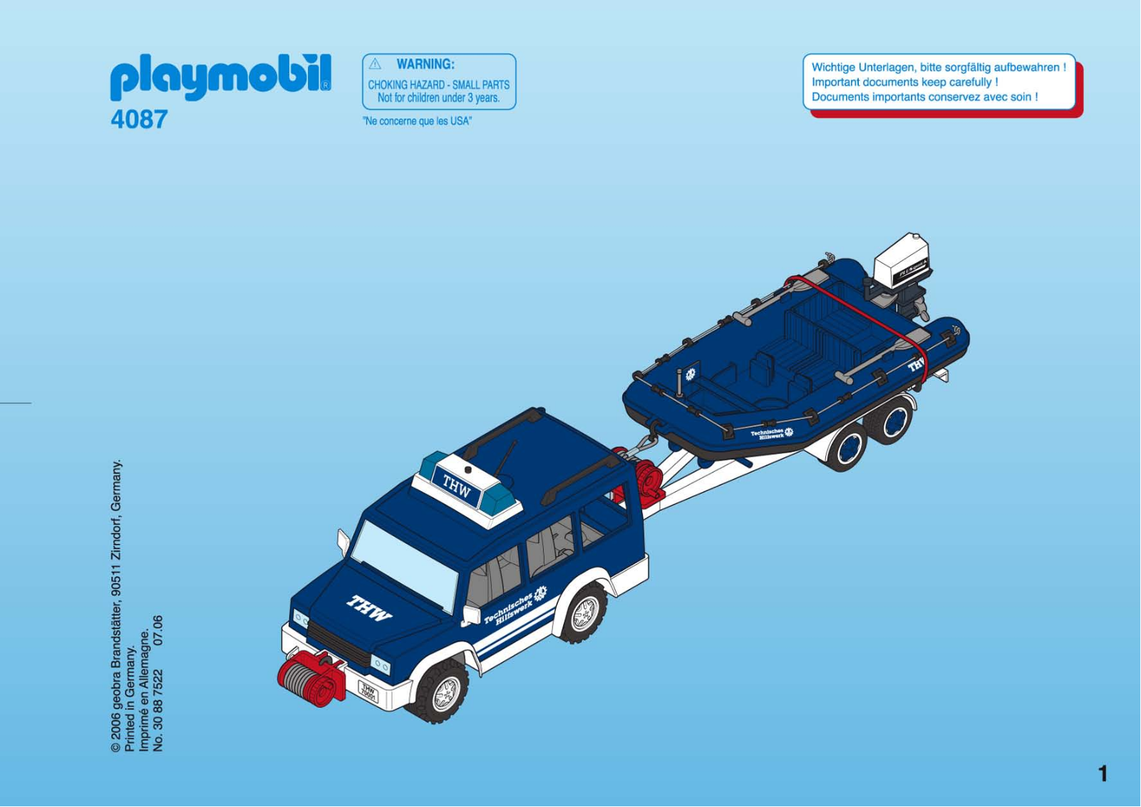 Playmobil 4087 Instructions