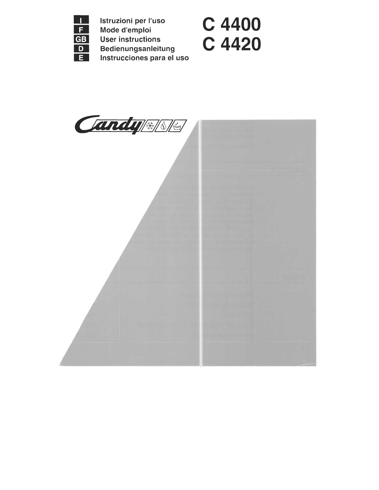 CANDY C4400, C4420 User Manual