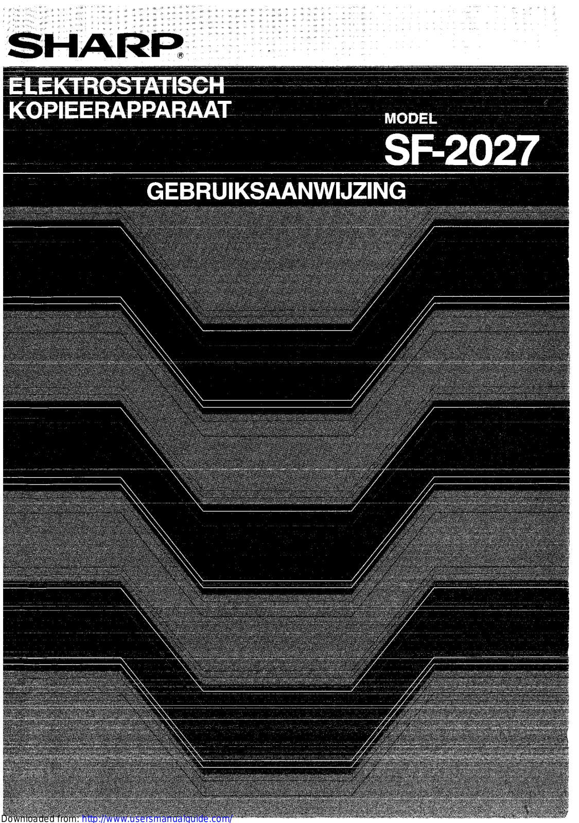 SHARP SF-2027 User Manual