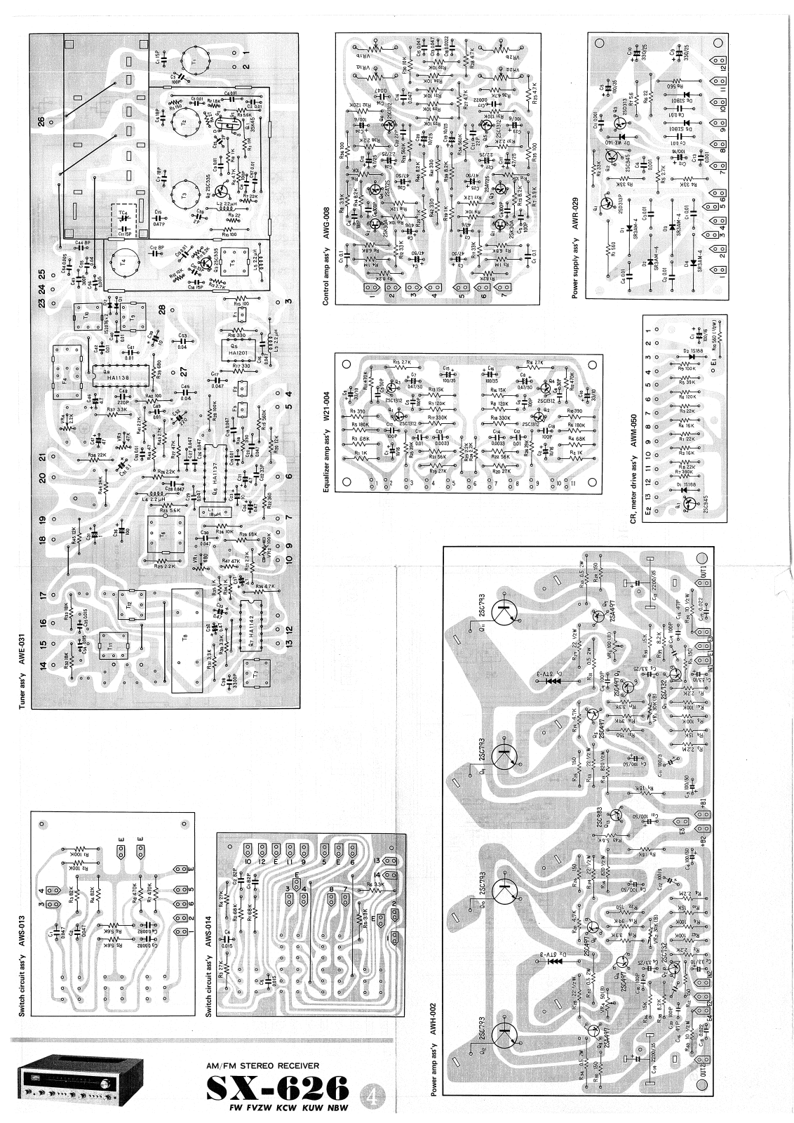 Pioneer SX-626 Service Manual