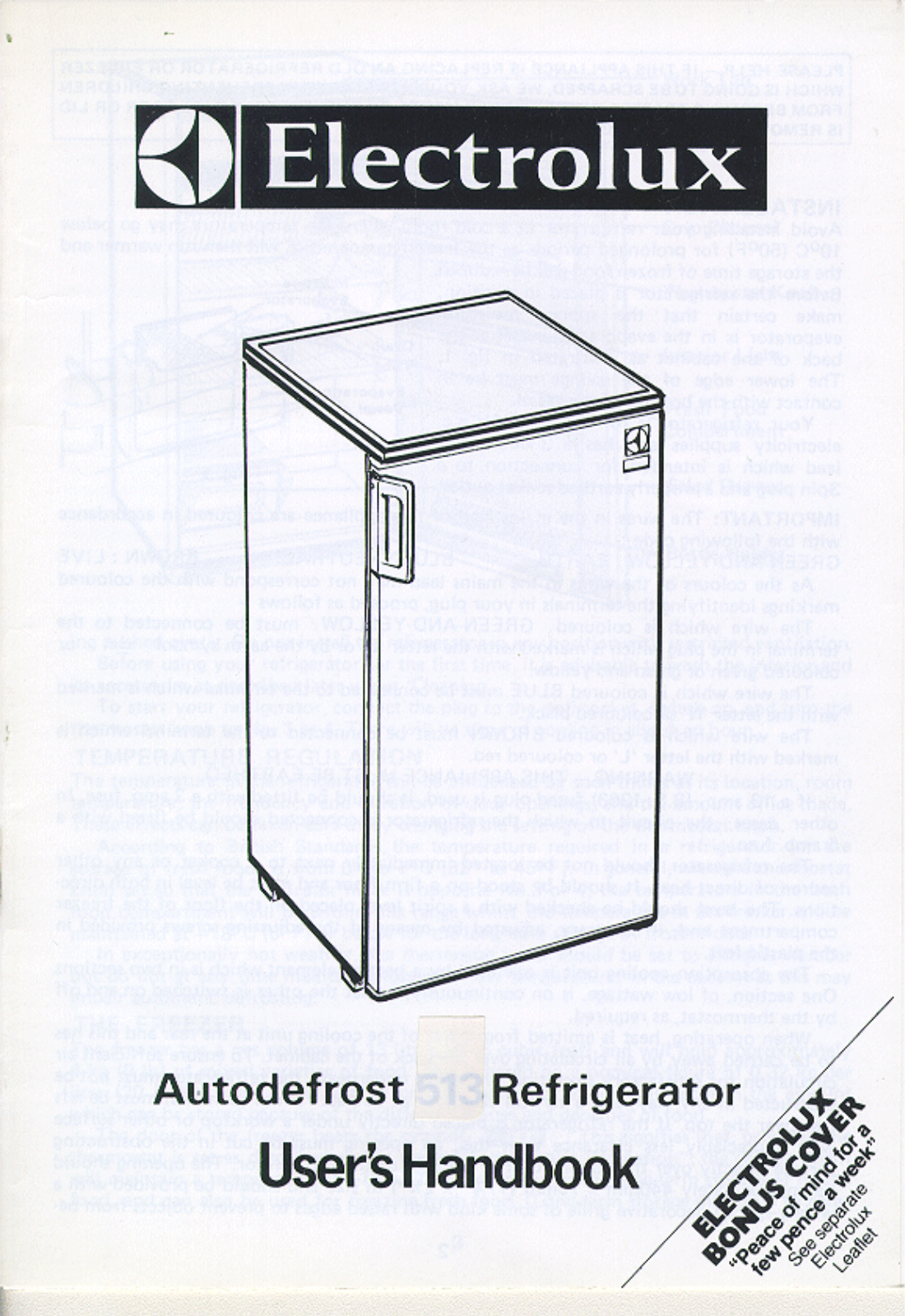 Electrolux RA513 User Manual