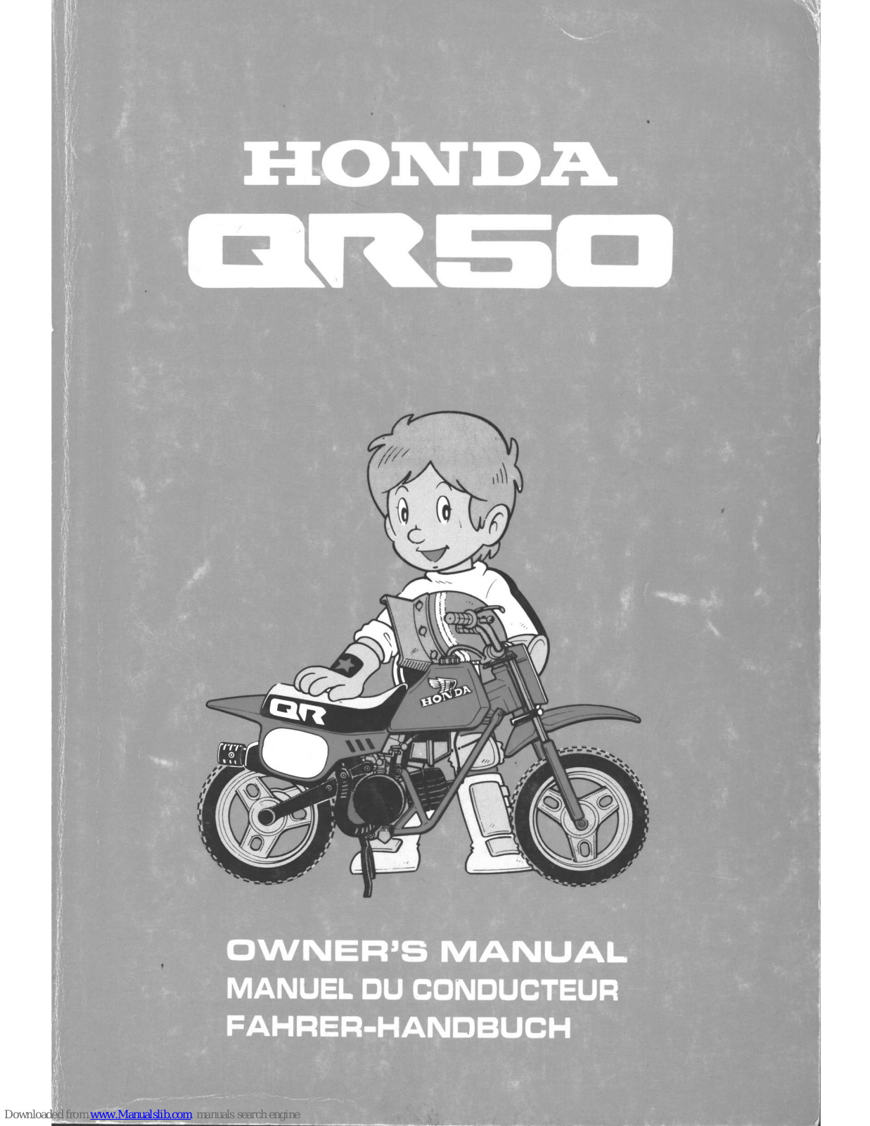 Honda QR50 Owner's Manual