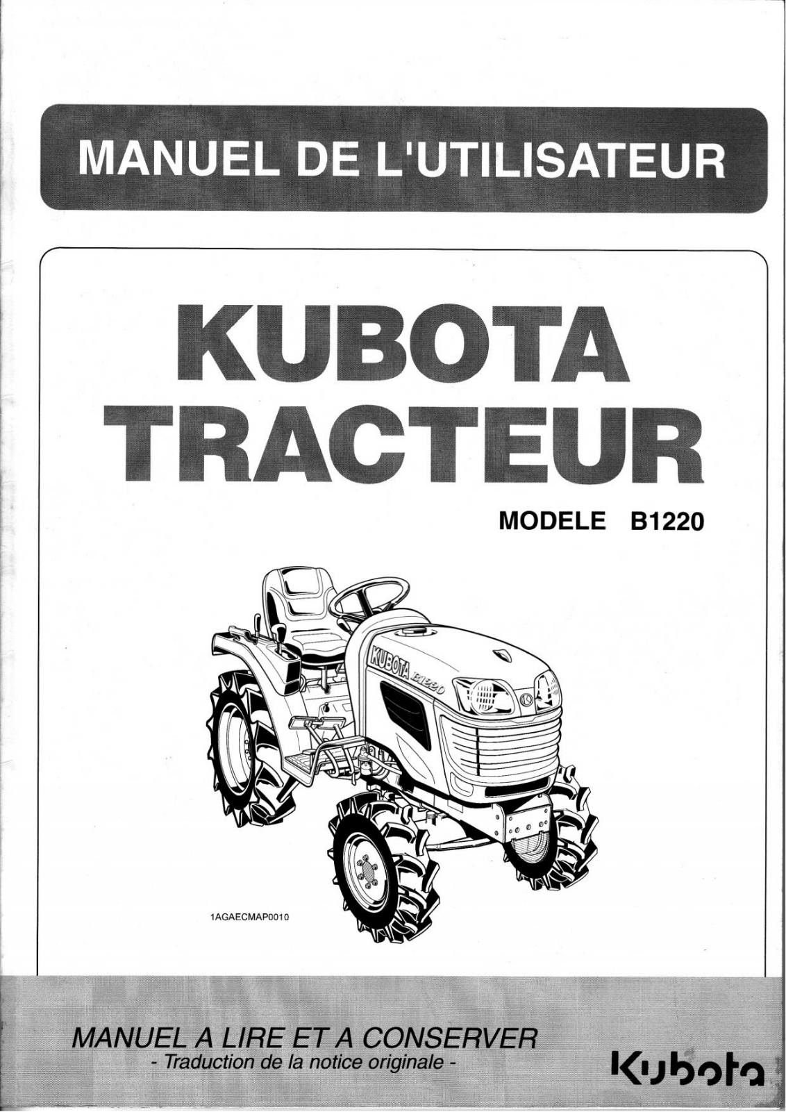 KUBOTA B1220 User Manual