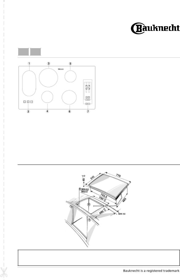 bauknecht ETII 5740 PRODUCT SHEET