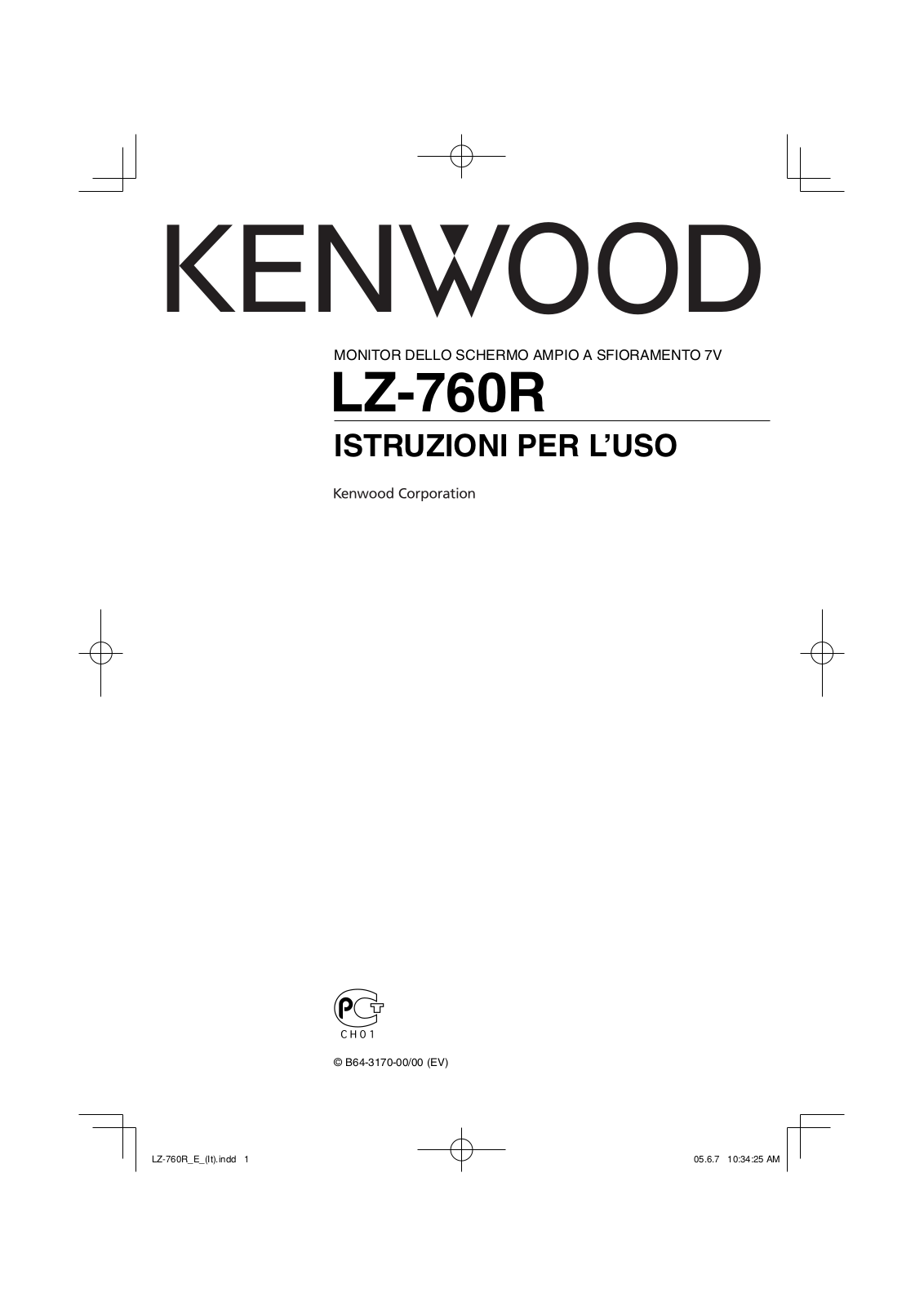 Kenwood LZ-760R User Manual