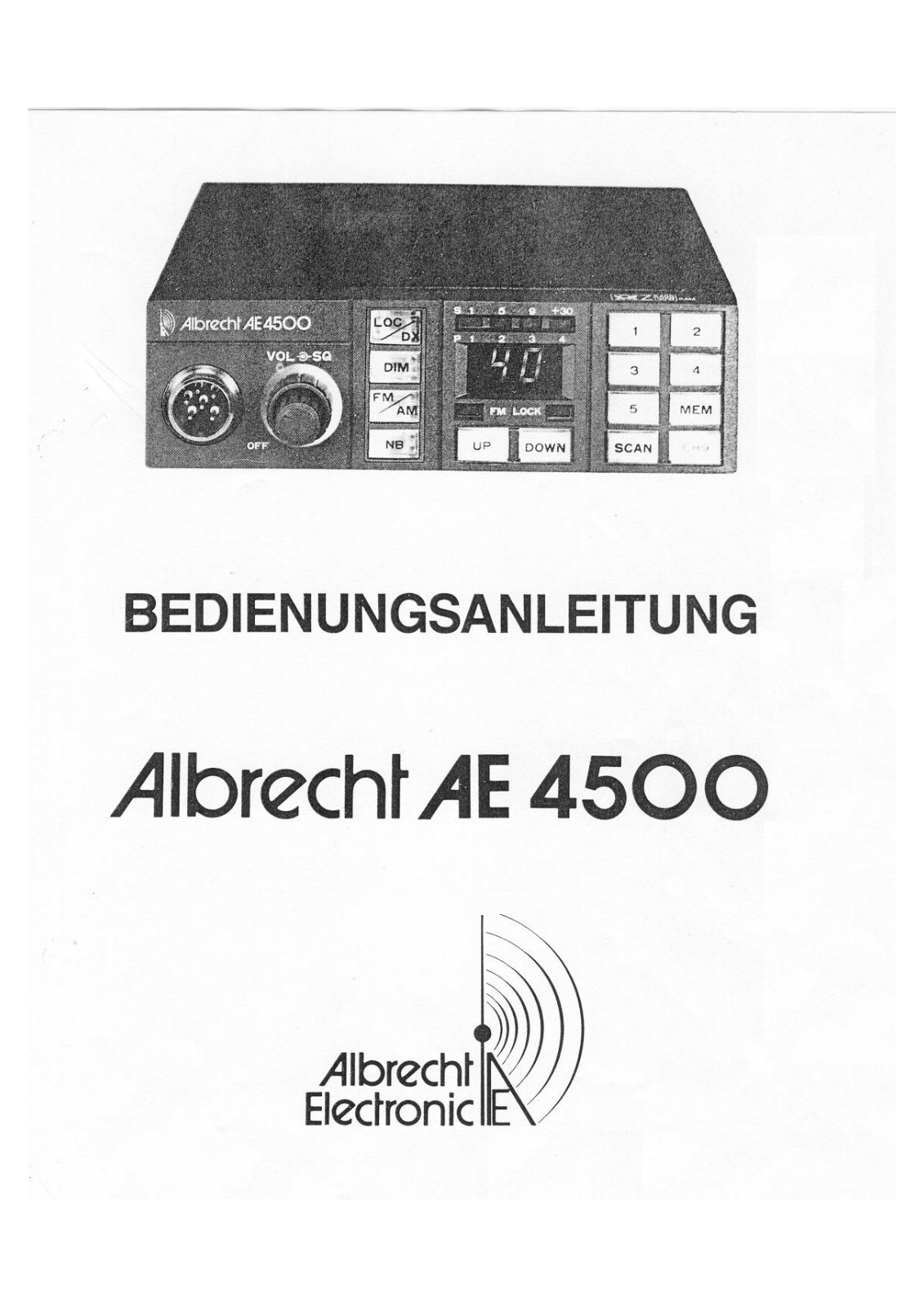Albrecht AE 4500 User Manual