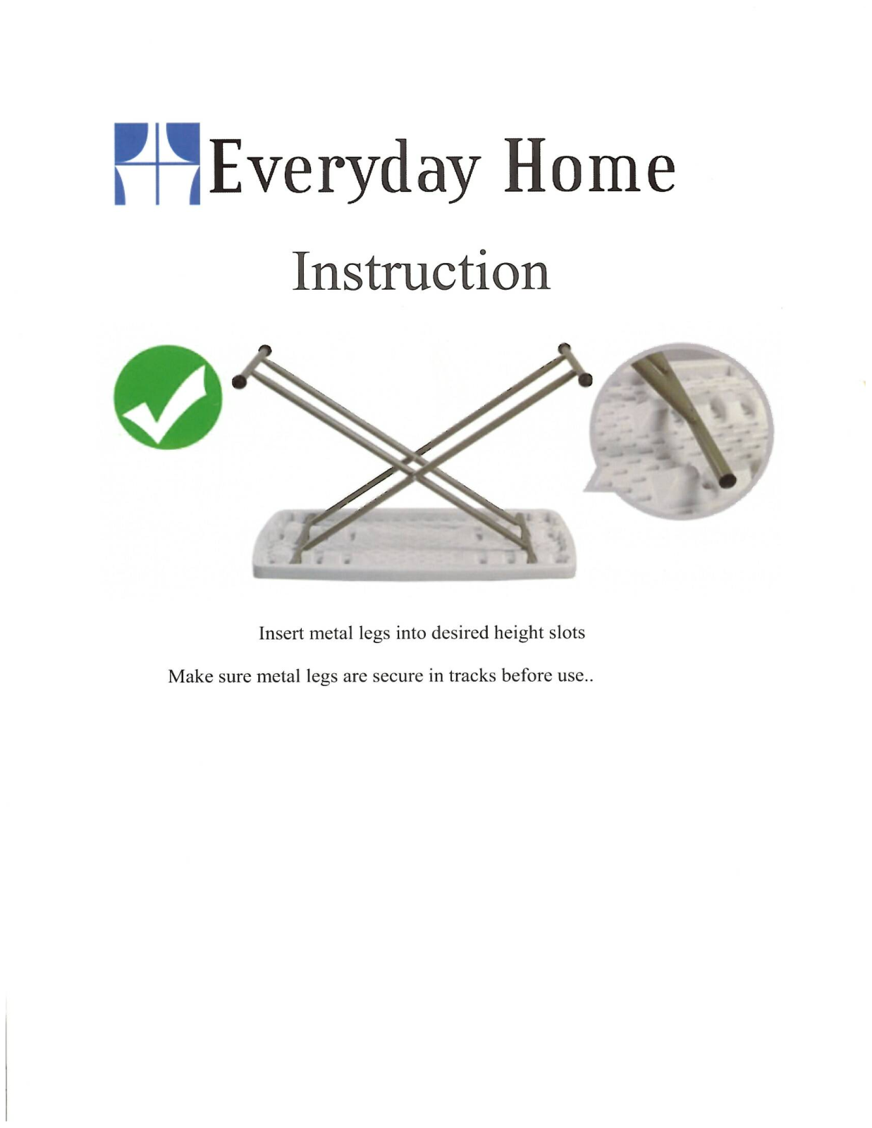 Everyday Home BERY1033 Installation & Assembly - ManualMachine.com