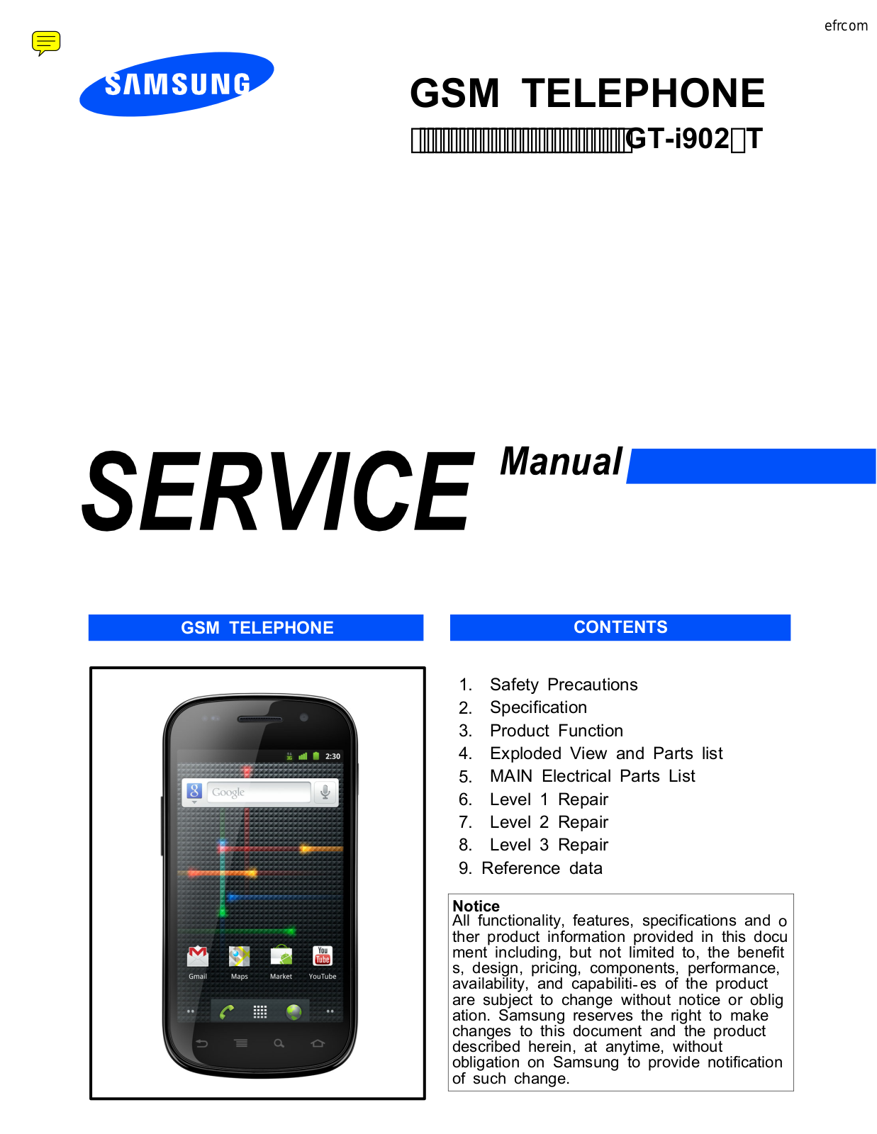 Samsung i9023 Service Manual