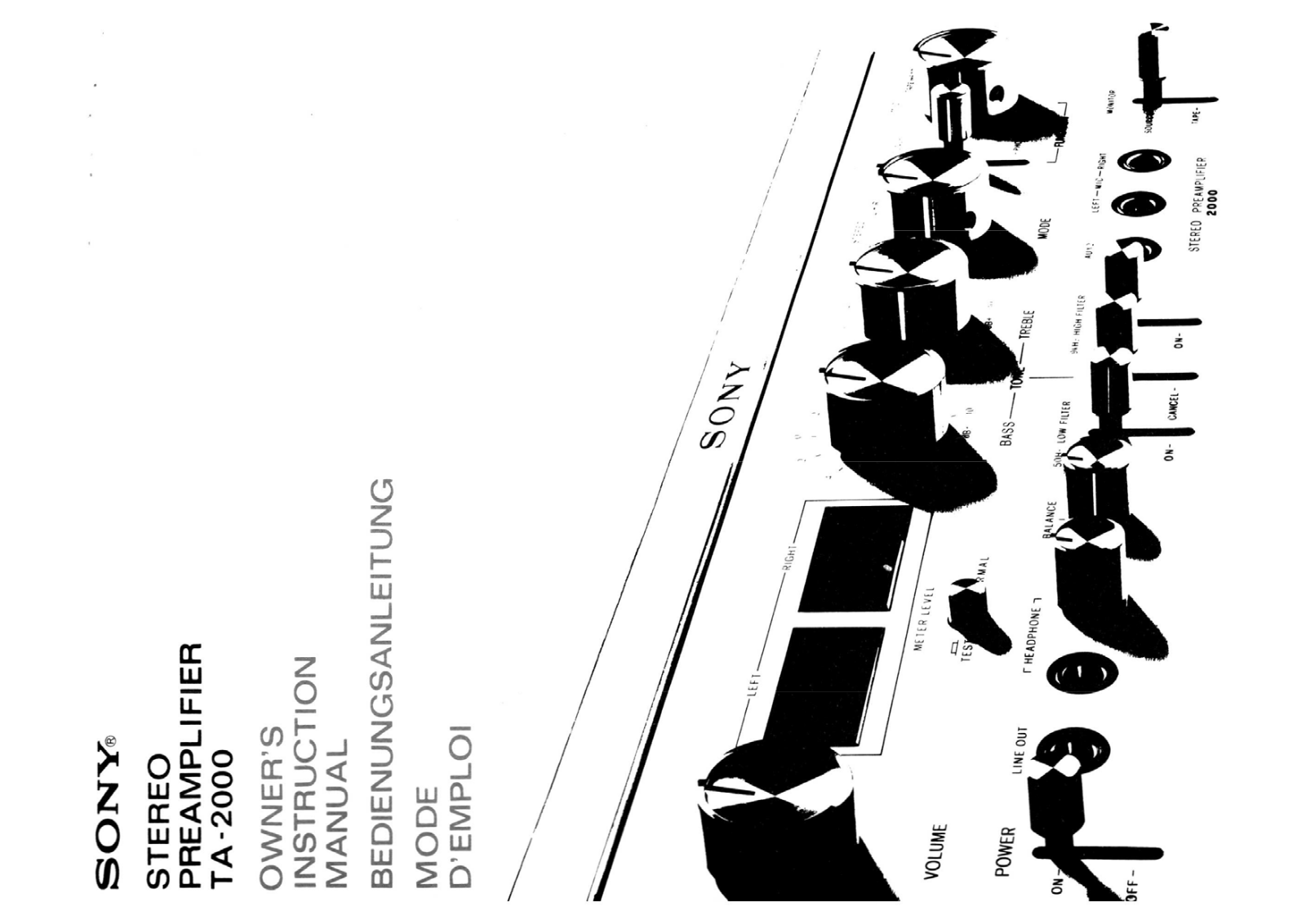 Sony TA-2000 Owners Manual