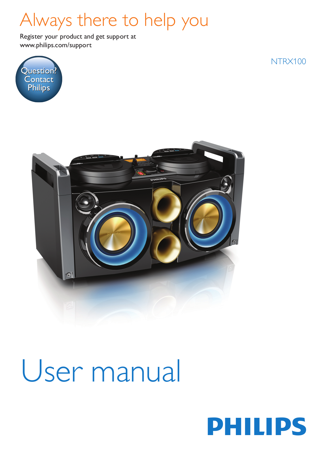 Philips NTRX100 User Manual