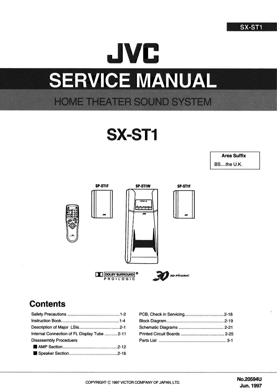 JVC SXST-1 Service manual