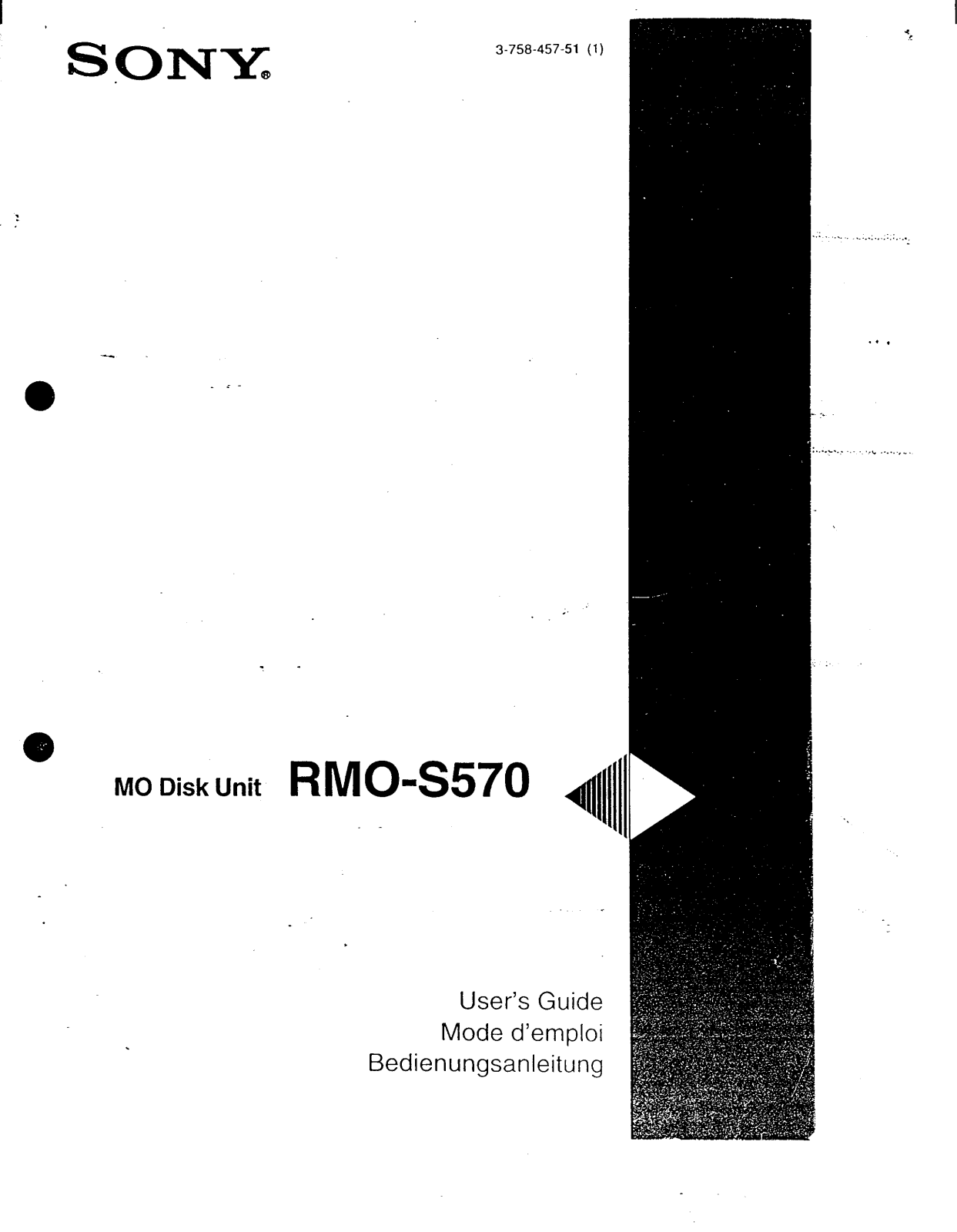 Sony RM-OS570 User Manual