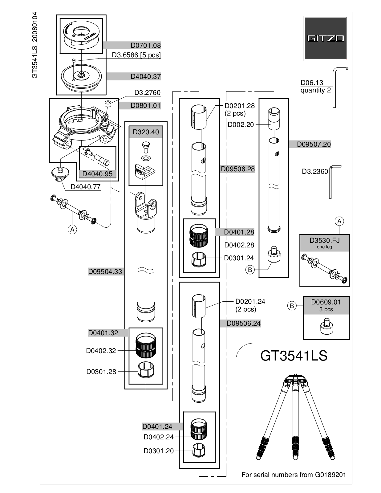 Gitzo GT3541LS User Manual