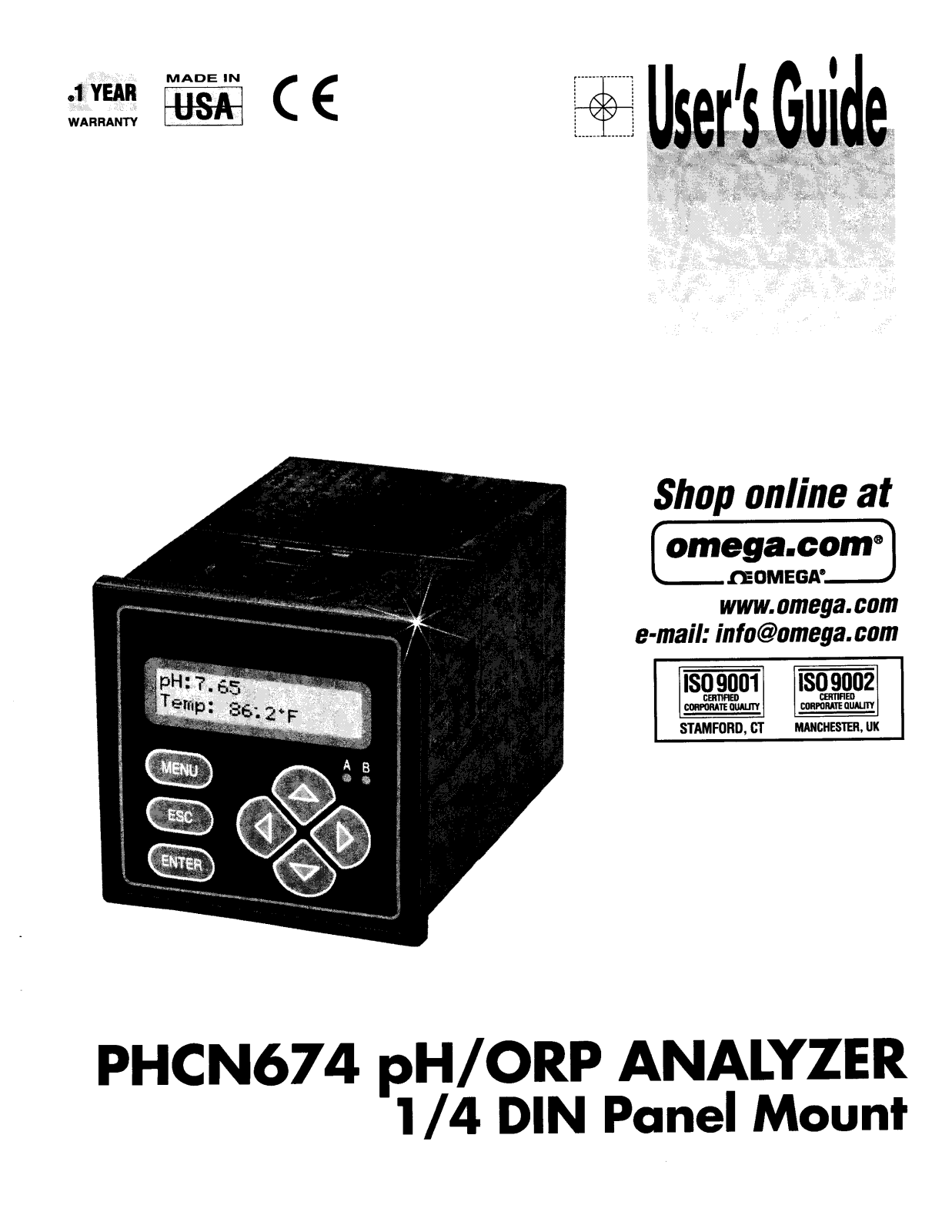 Omega Products PHCN674 Installation  Manual