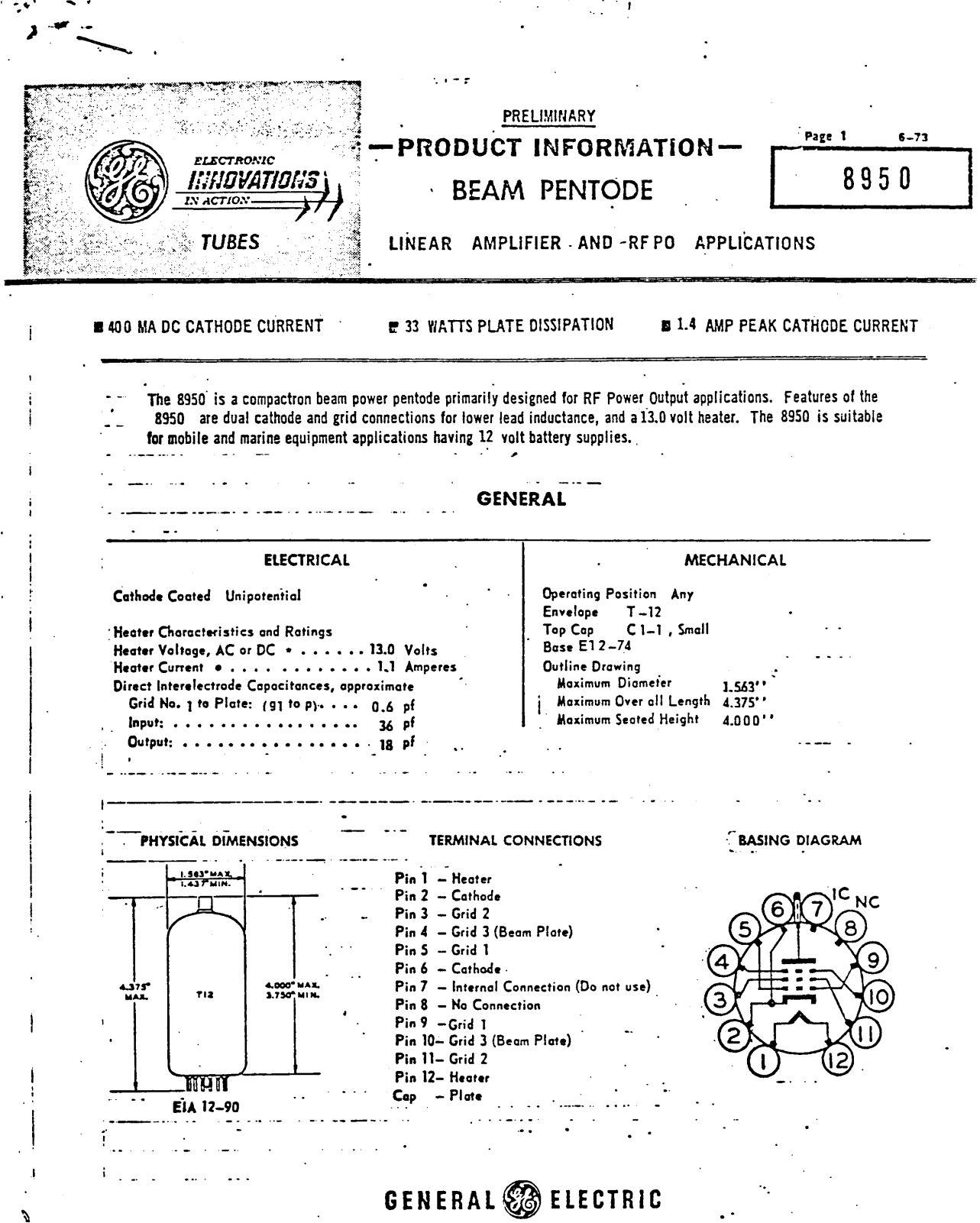 Datasheets 8950 Datasheet - ManualMachine.com