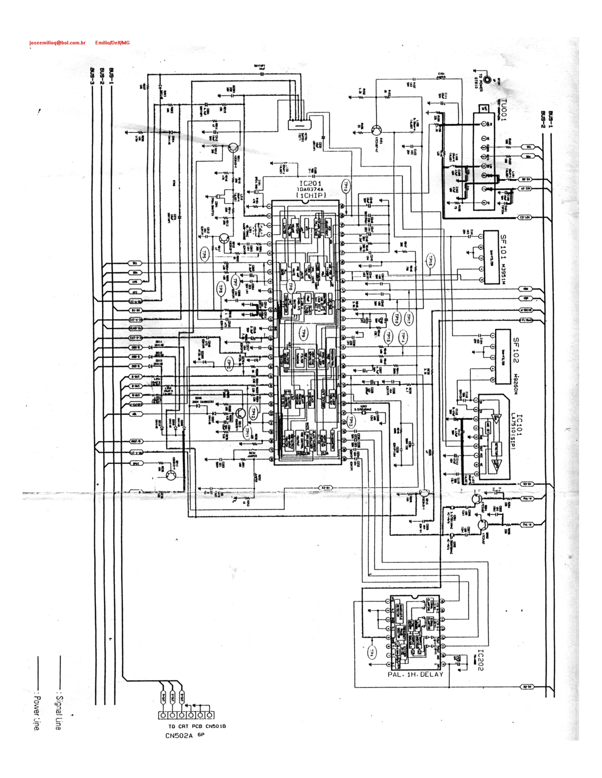 Samsung CN5038V, CN5066VB Schematic