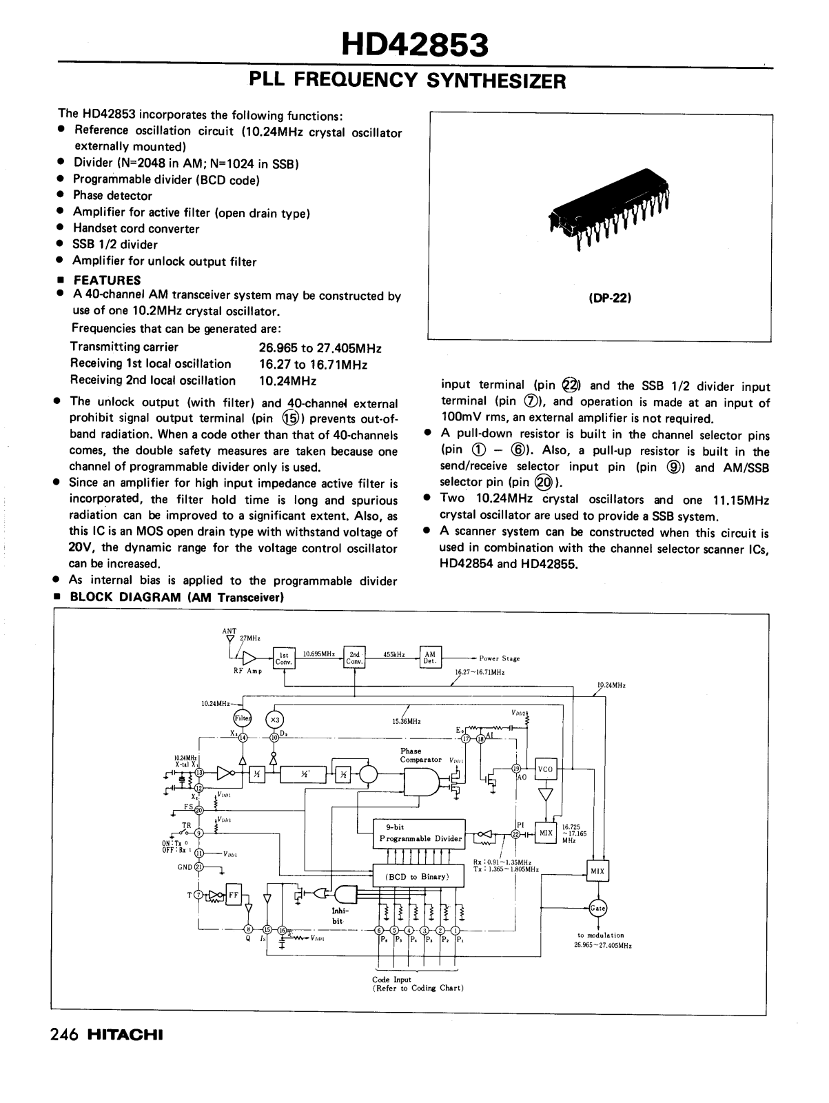 Datasheets HD42853 Datasheet - ManualMachine.com