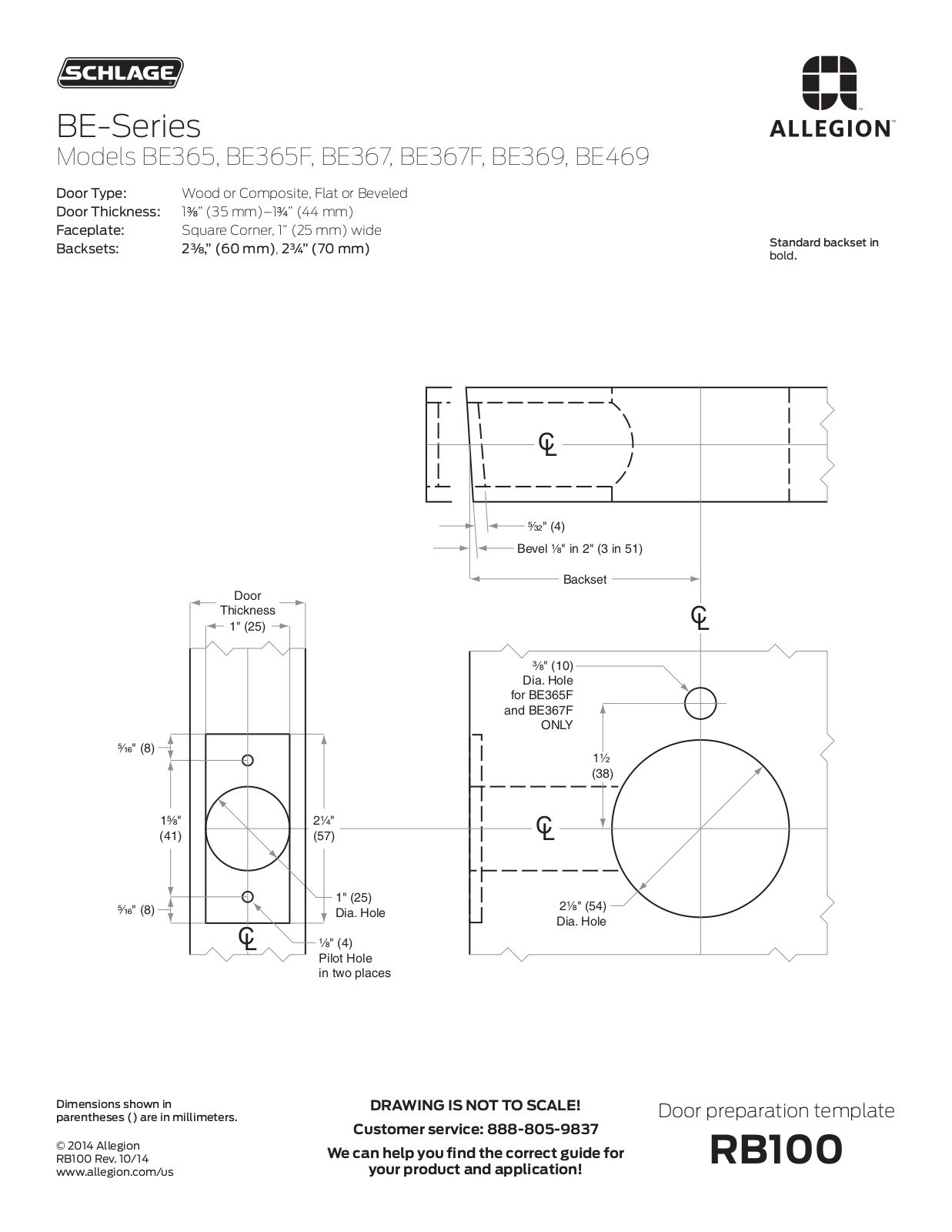 Schlage BE-Series Camelot Keypad Deadbolt User Manual