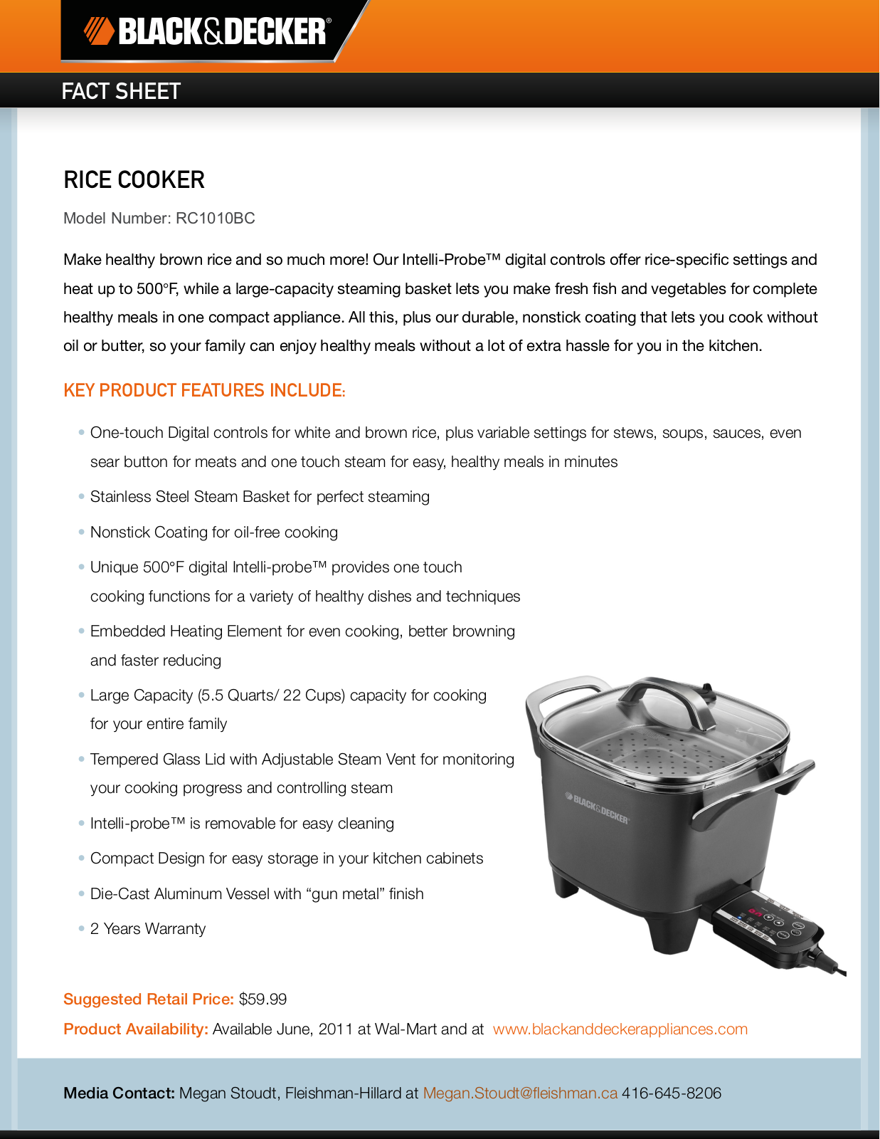 Black & Decker RC1010BC User Manual