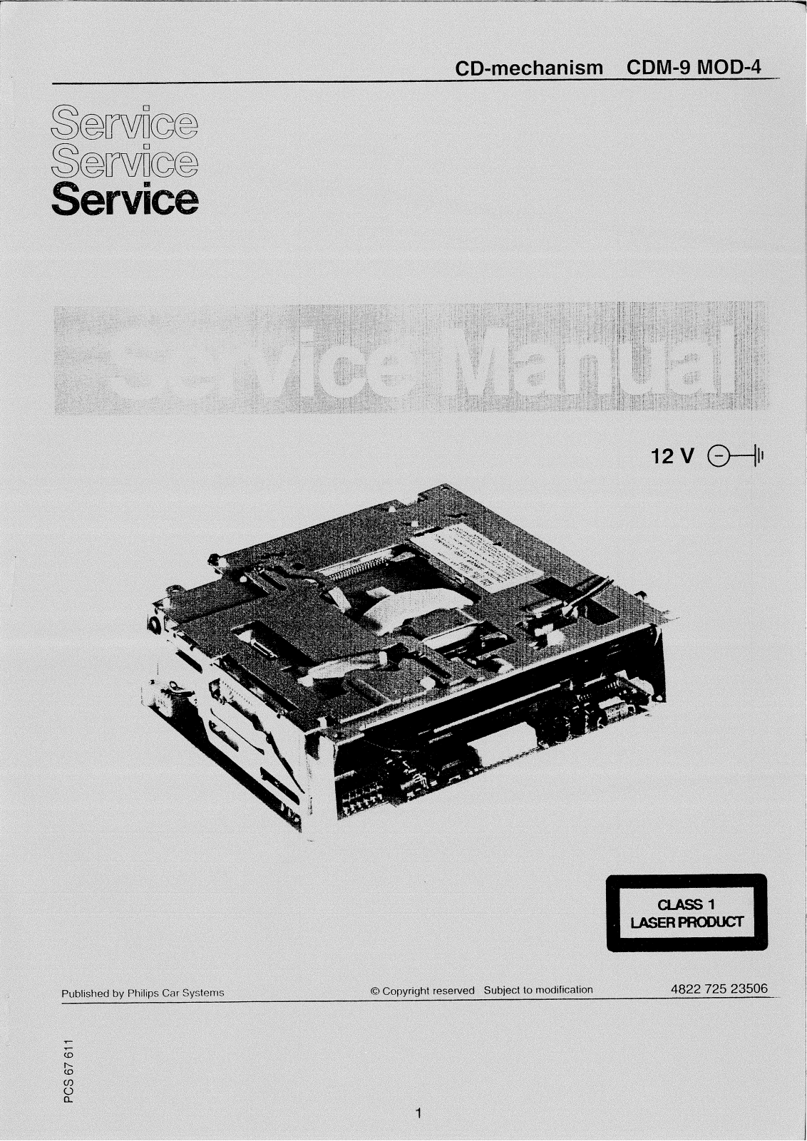 Philips CDM9 mod4 Service Manual