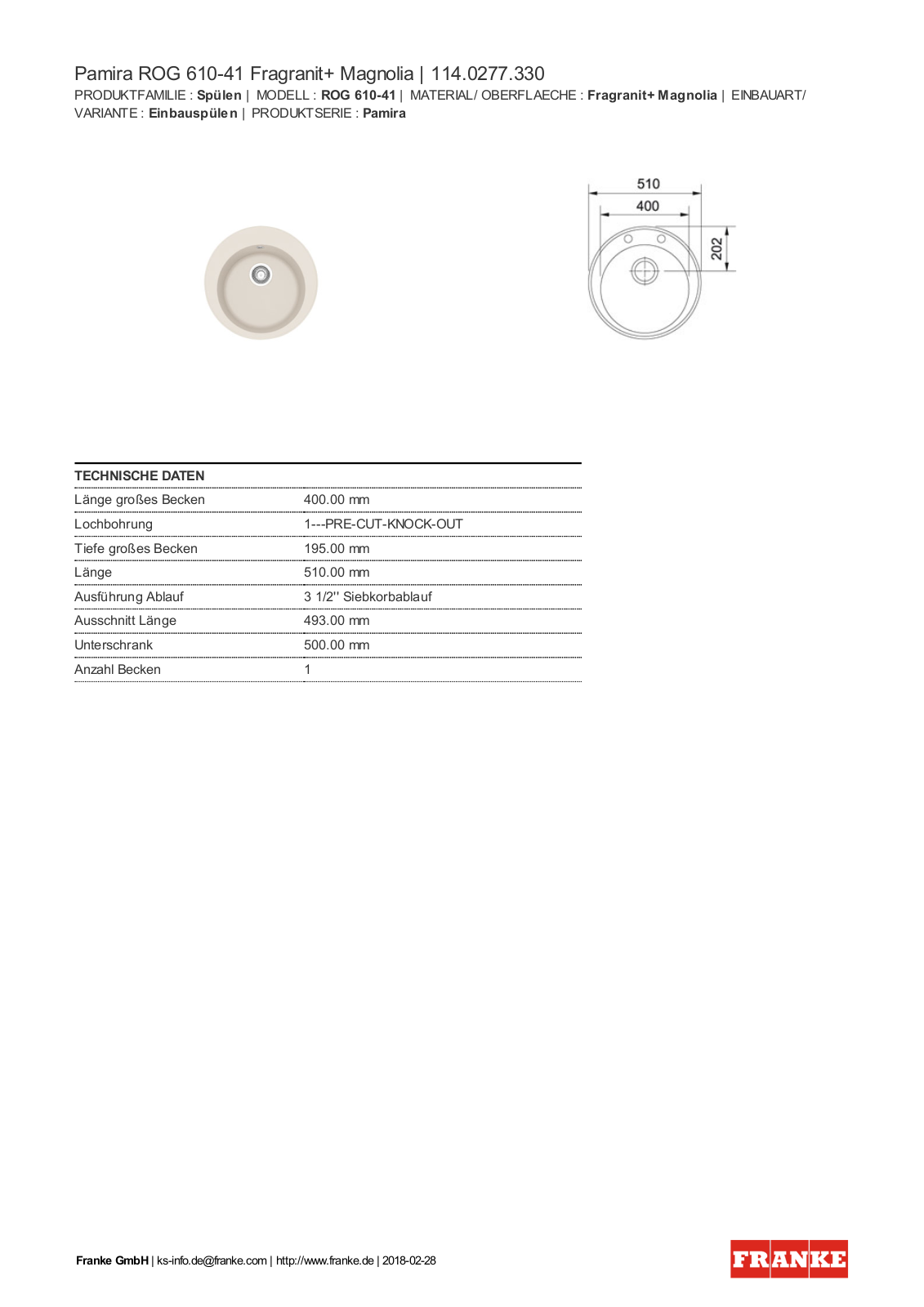 Franke ROG 610-41 Service Manual