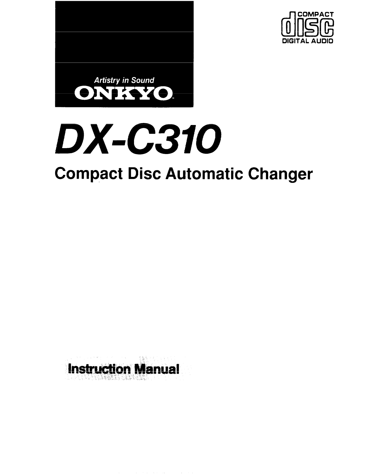 Onkyo DX-C310 Instruction Manual