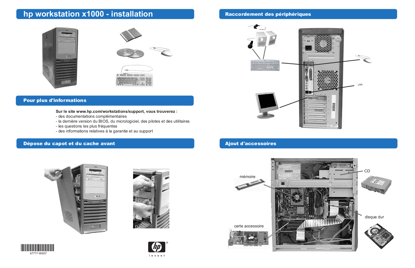 HP X 1000, X4000, X5000, X6000, X7000 User Manual