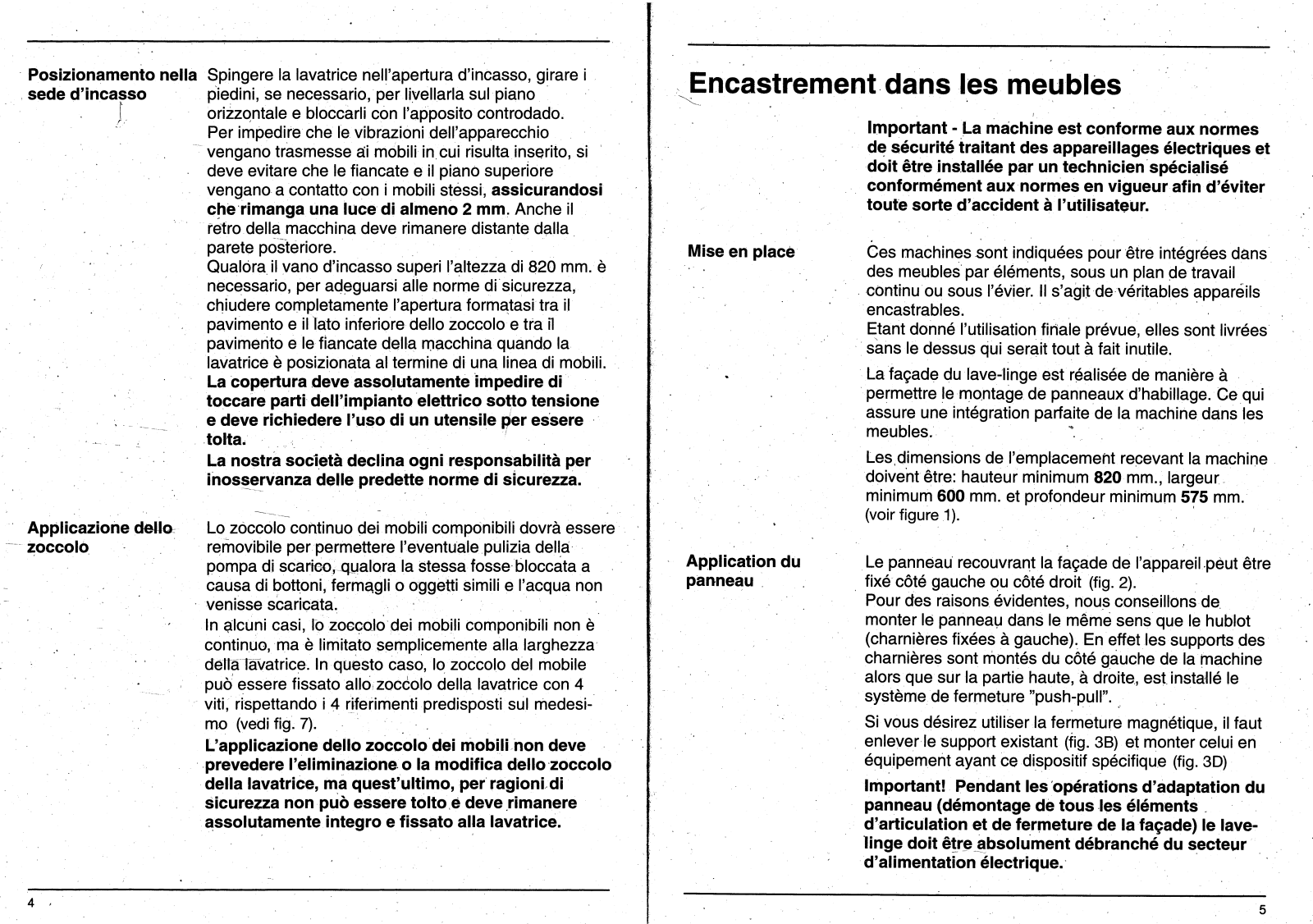 SMEG UKST120, ST121SH.2, ST121SH.1, ST121SA.1, ST121SH User Manual