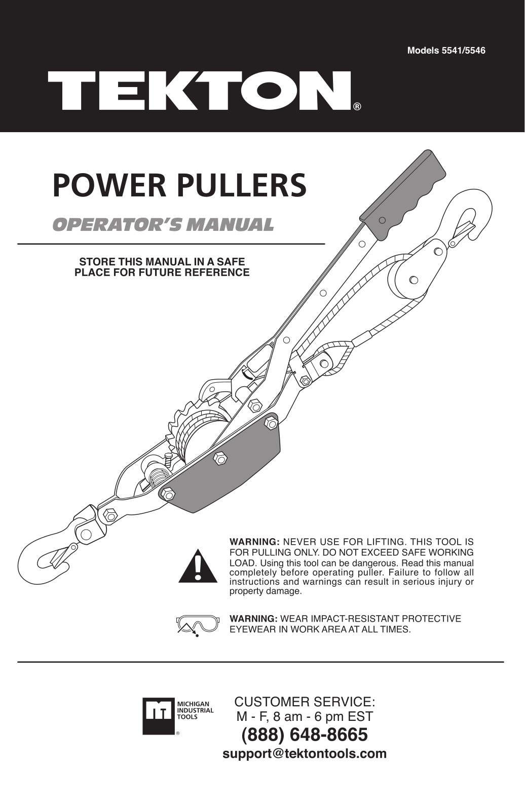 Tekton 5546, 5541 User Manual