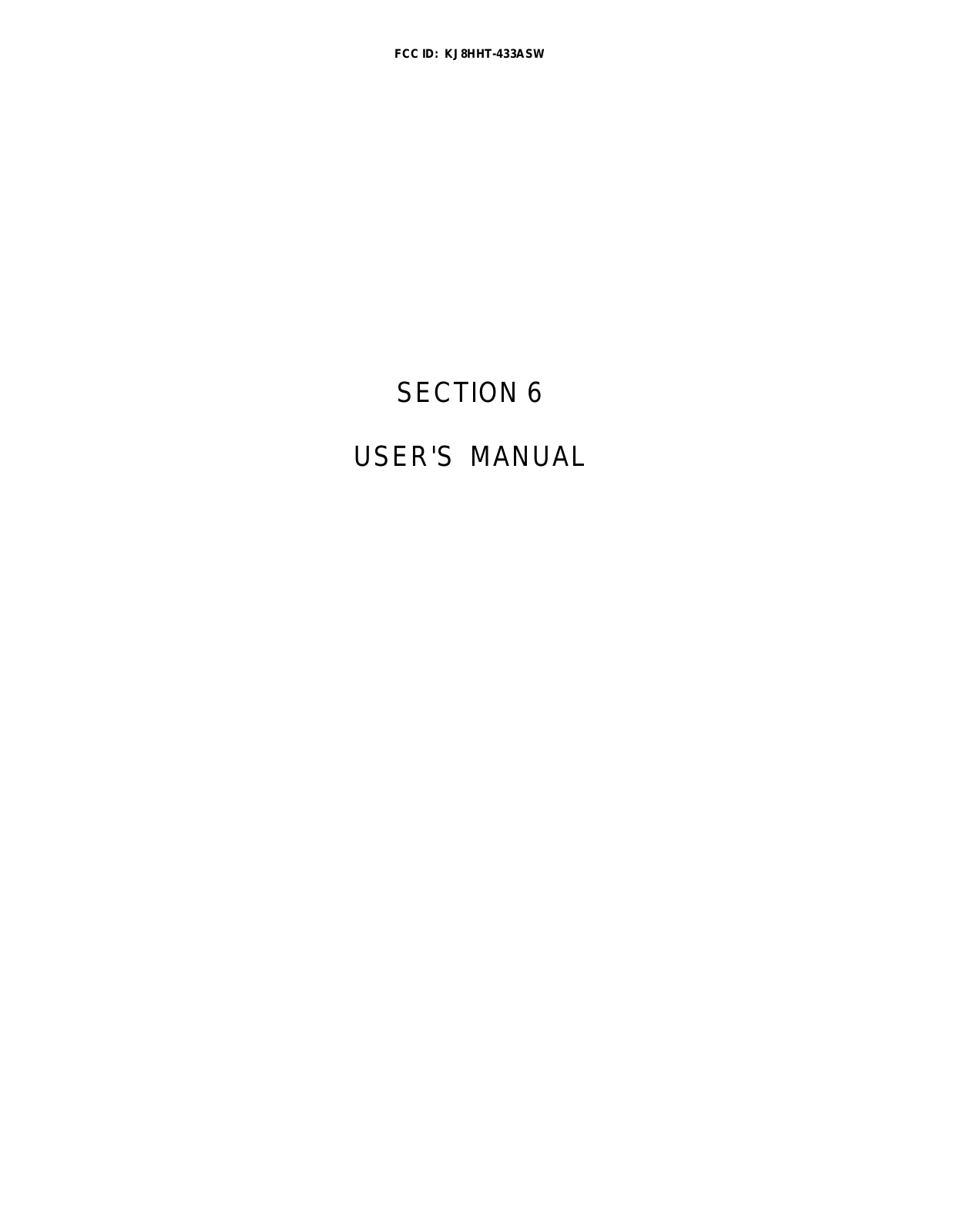 Wayne Dalton HHT-433ASW Users Manual