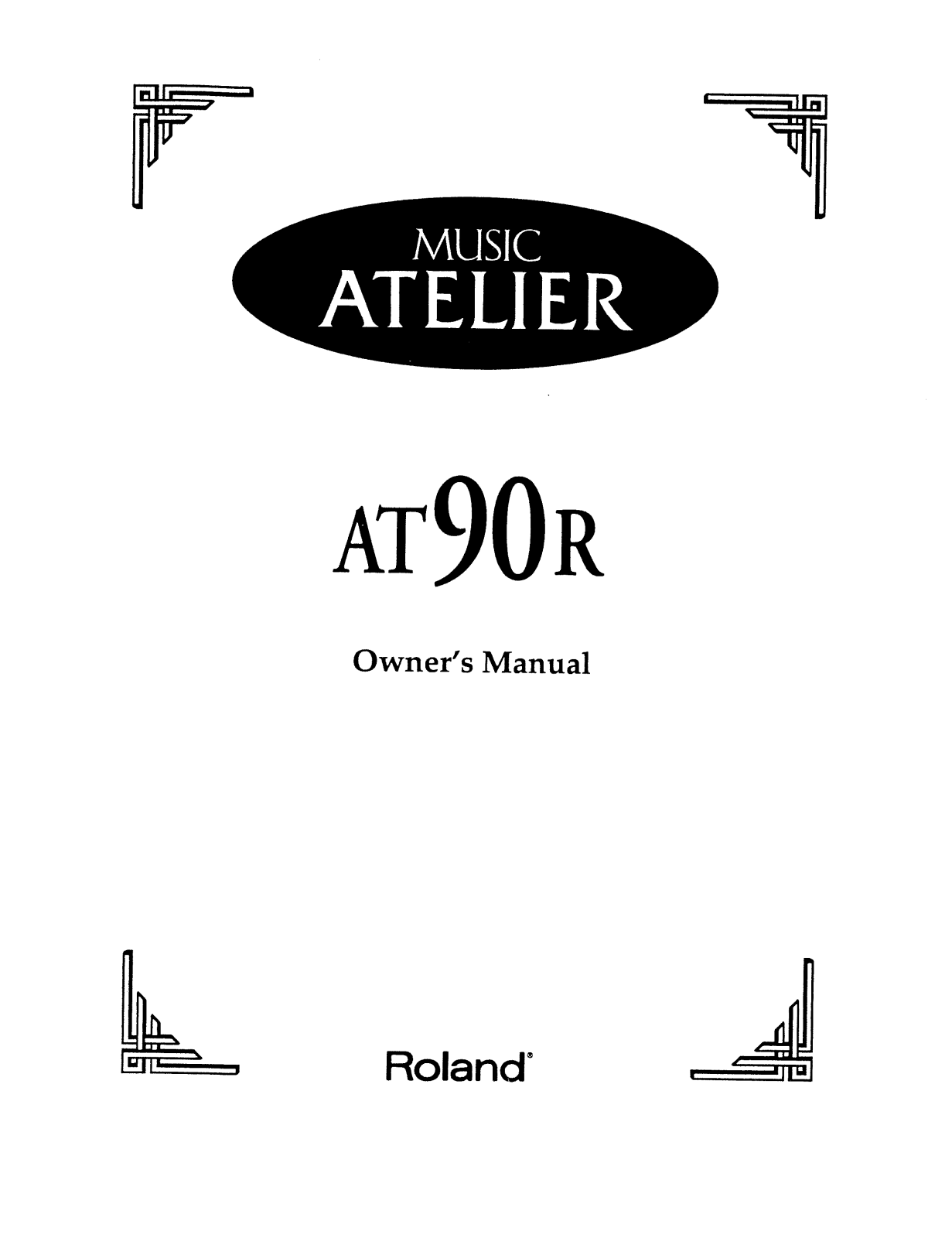 Roland Corporation AT-90R Owner's Manual