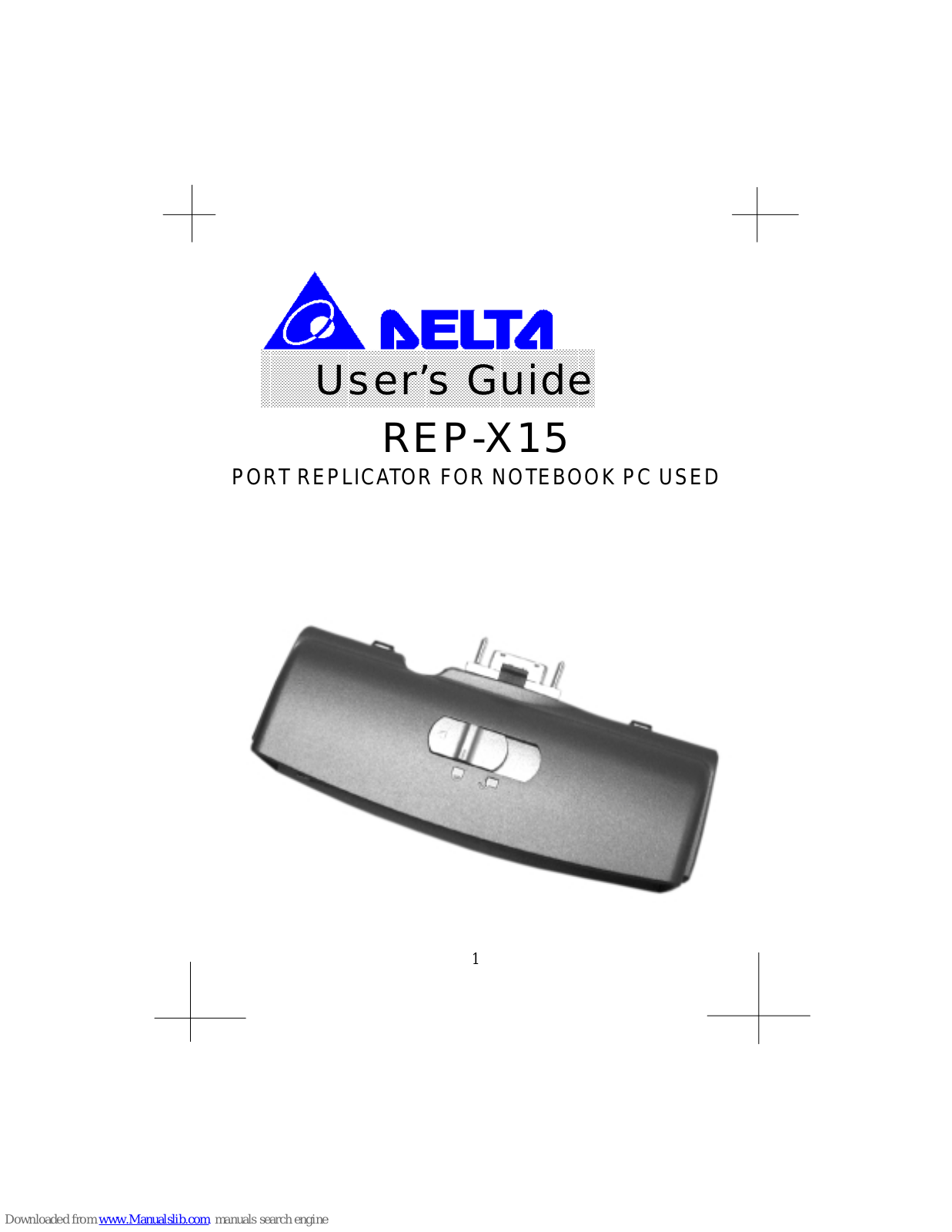 Delta REP-X15 User Manual