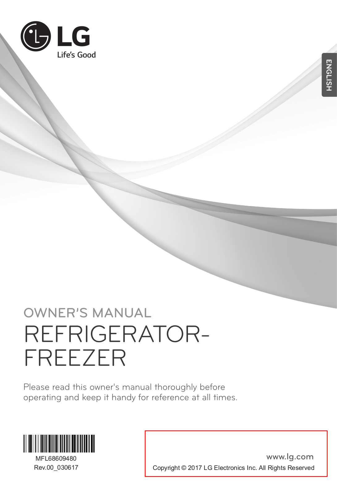 LG GC-F502HLHU Owner’s Manual